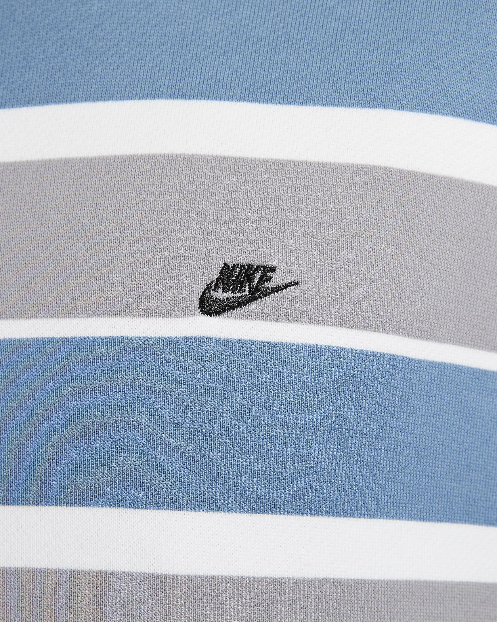 Nike Sportswear Men's French Terry Short-Sleeve Top - Aegean Storm/White/Black