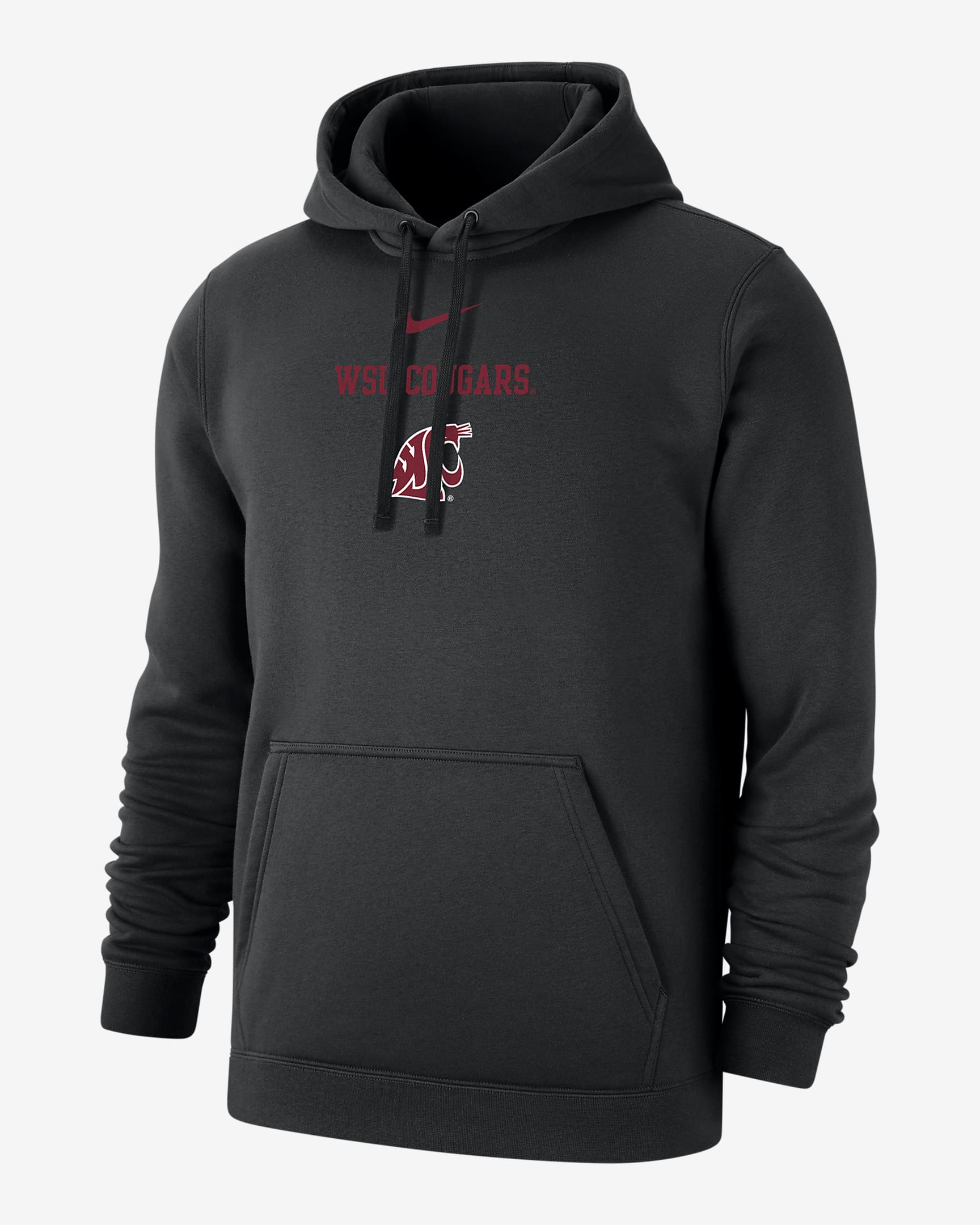 Washington State Club Fleece Men's Nike College Hoodie - Black