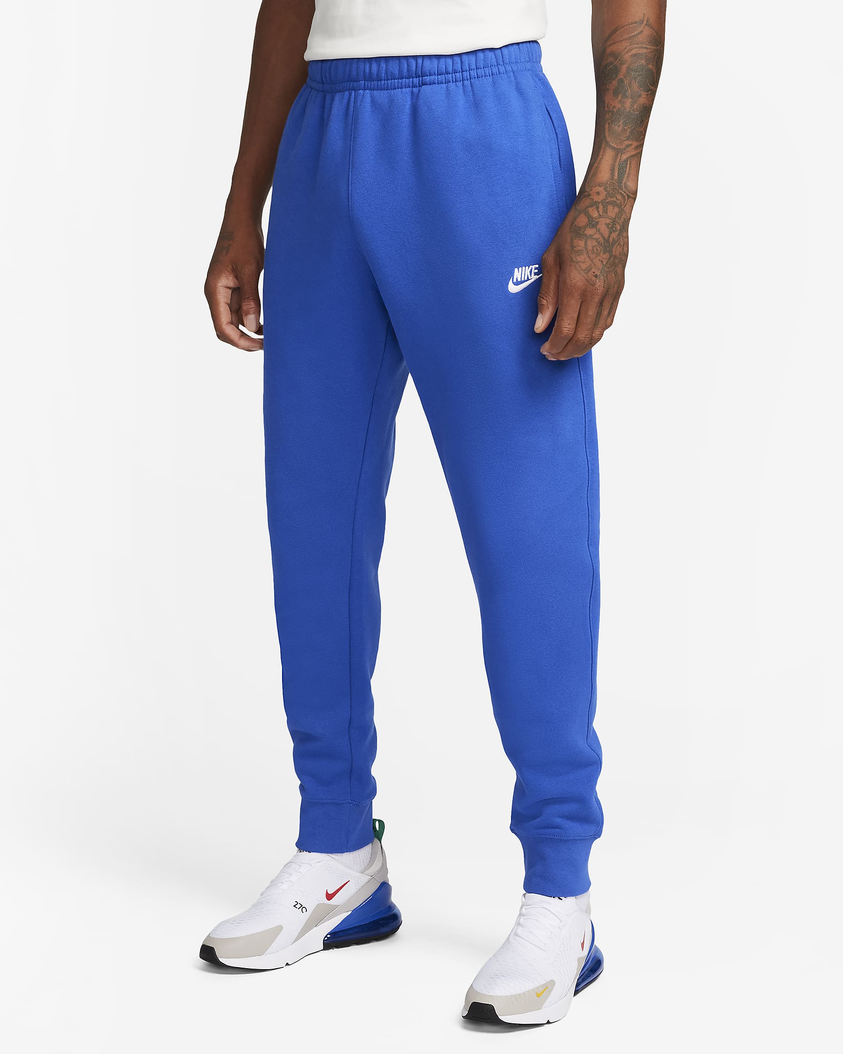 Pantaloni jogger Nike Sportswear Club Fleece - Game Royal/Game Royal/Bianco