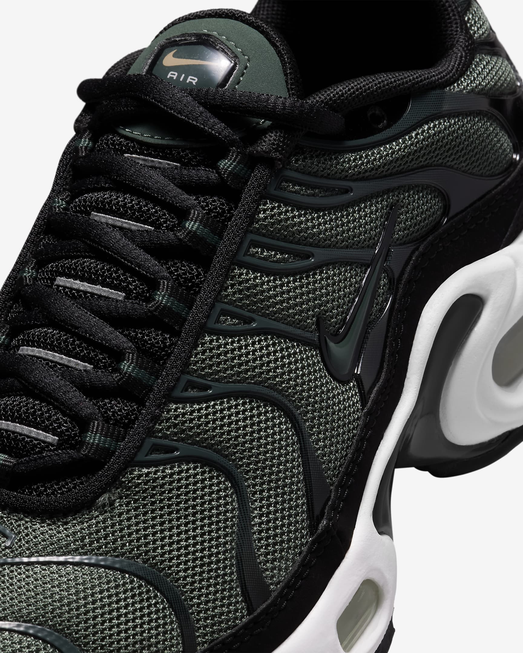 Tenis para niños grandes Nike Air Max Plus - Verde vintage/Negro/Cáñamo/Verde vintage