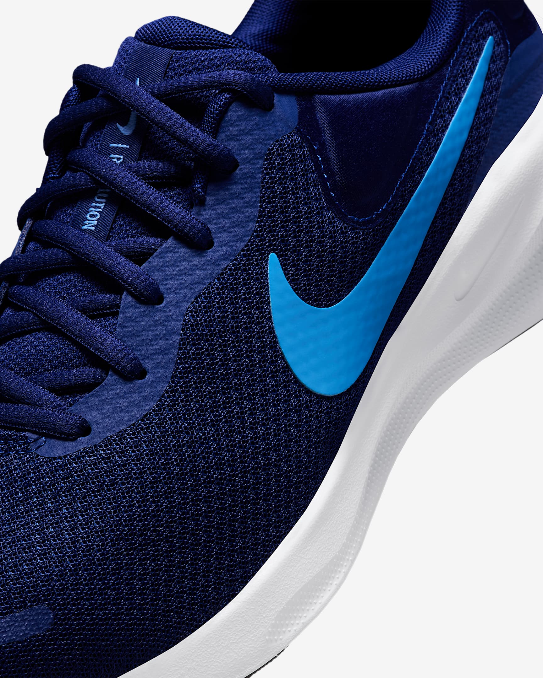 Nike Revolution 7 Men's Road Running Shoes - Blue Void/White/Black/University Blue