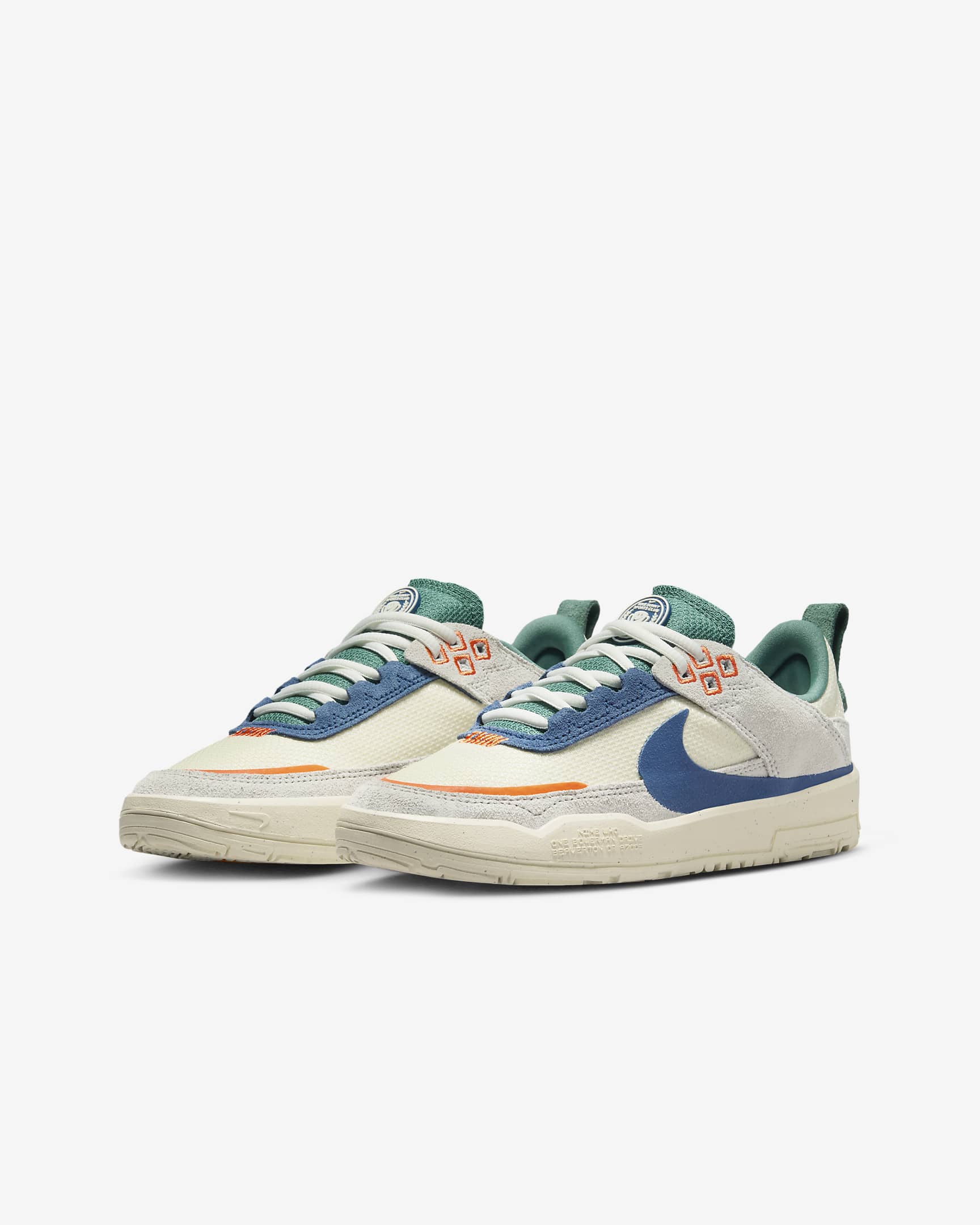 Nike SB Day One skateschoenen voor kids - Sail/Coconut Milk/Photon Dust/Court Blue