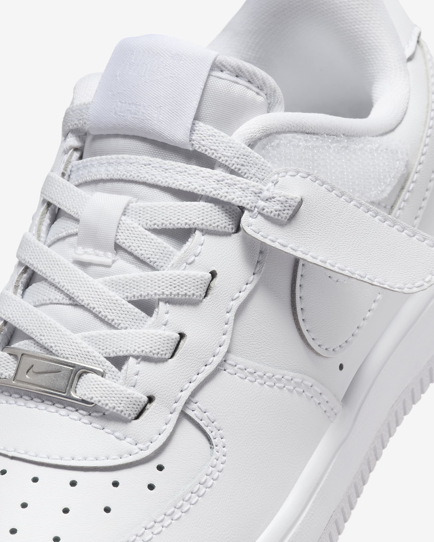 Scarpa Nike Force 1 Low EasyOn – Bambino/a - Bianco/Bianco/Bianco