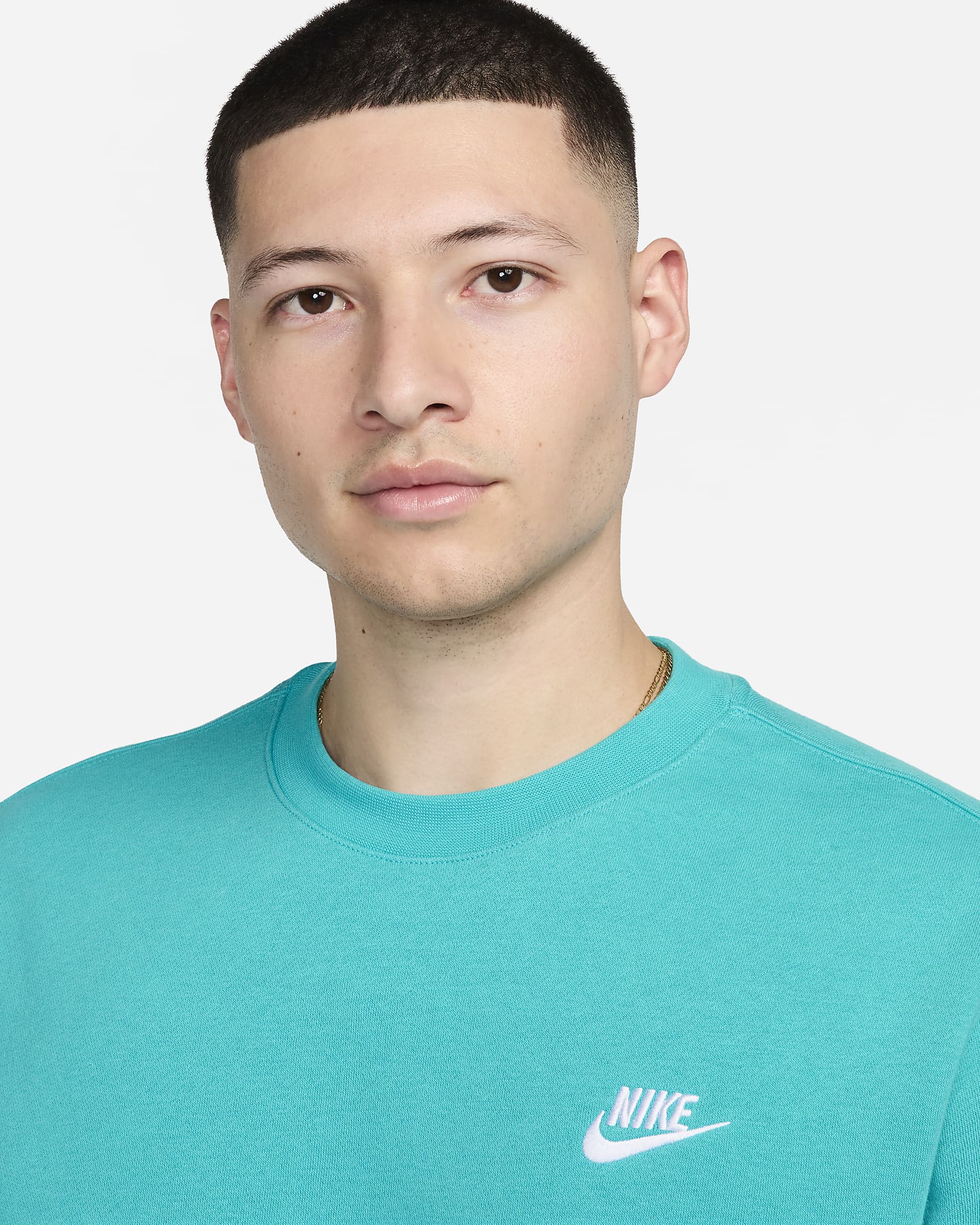 Maglia a girocollo Nike Sportswear Club Fleece - Uomo - Dusty Cactus/Bianco