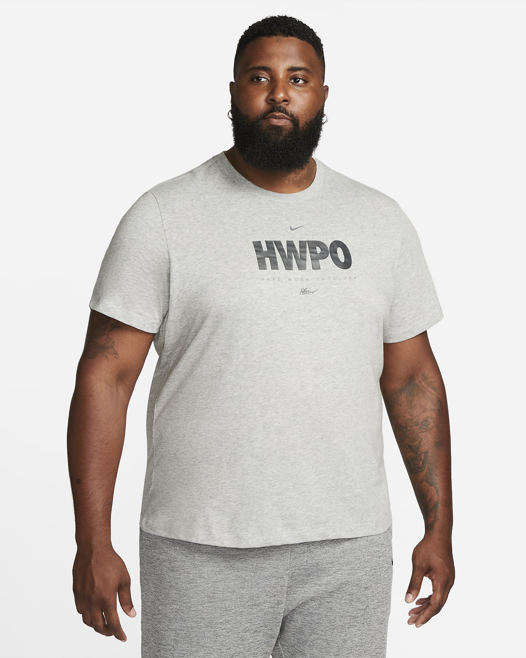 hwpo nike shirt grey