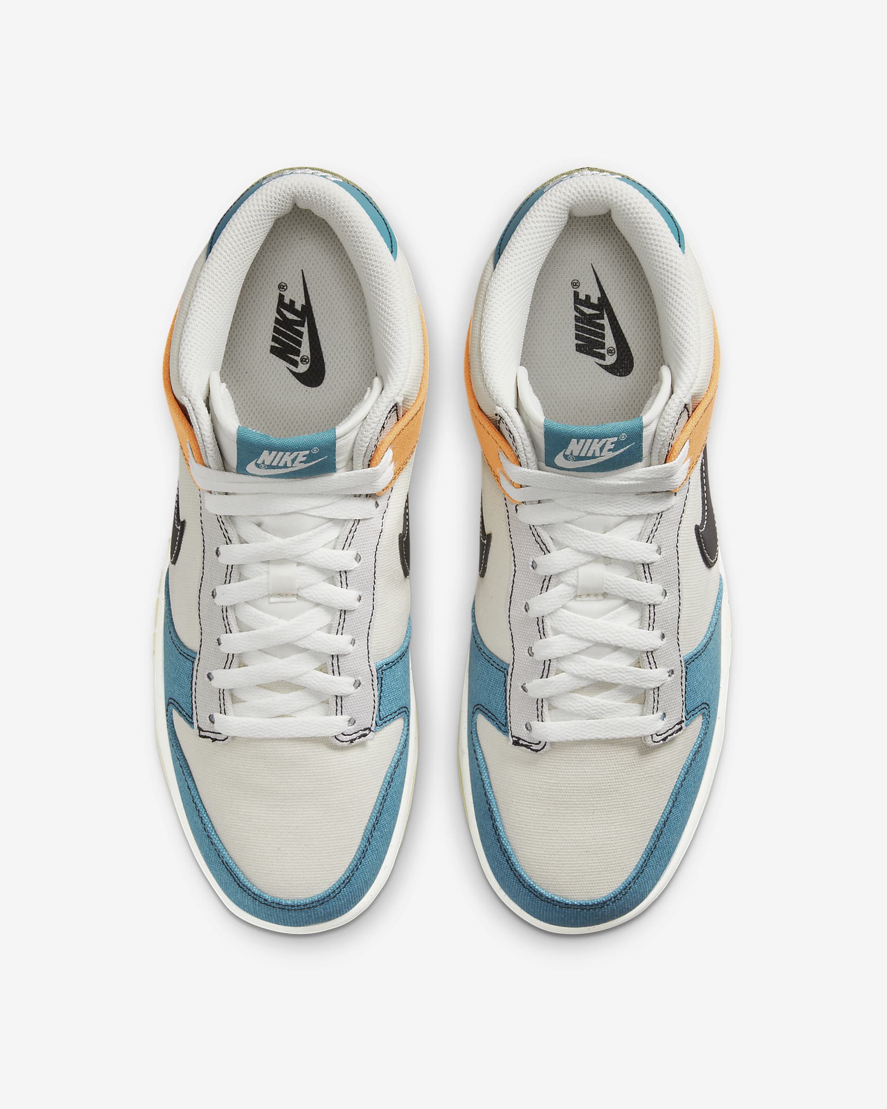 Nike Dunk Mid Men's Shoes - Pale Ivory/Mineral Teal/Moss/Black