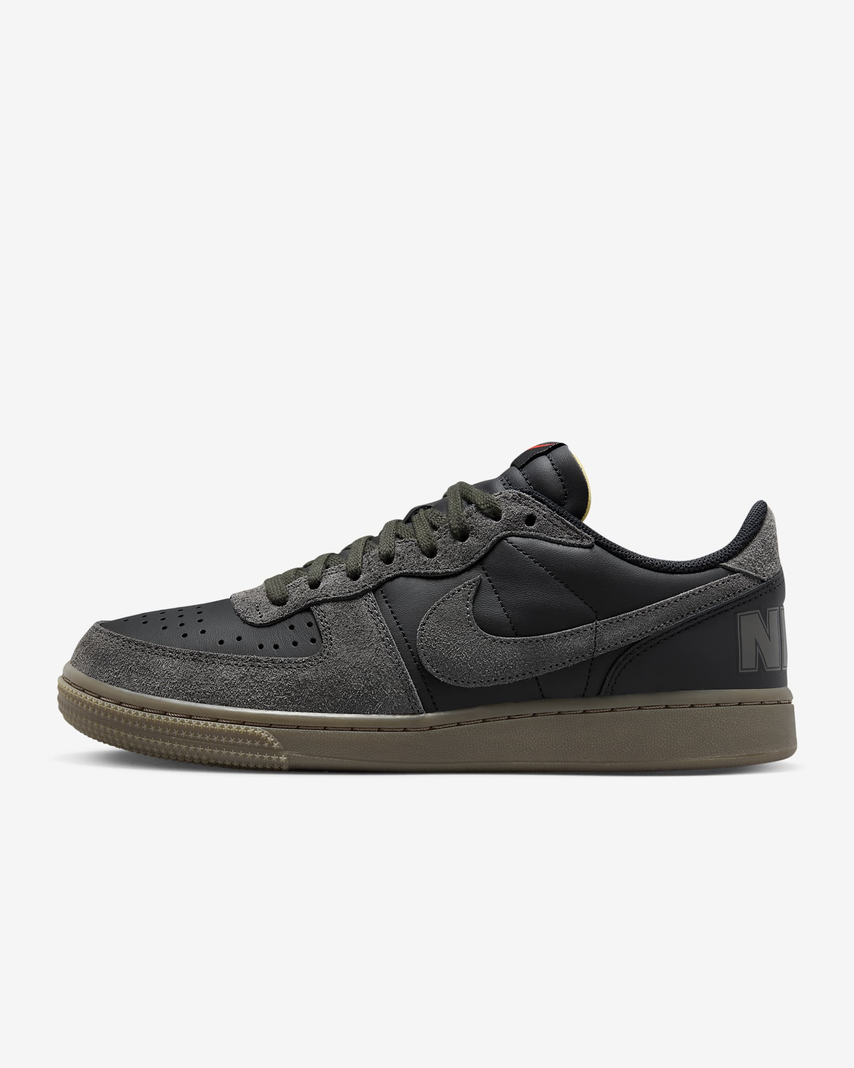 Nike Terminator Low Men's Shoes - Black/Gum Dark Brown/Team Orange/Medium Ash