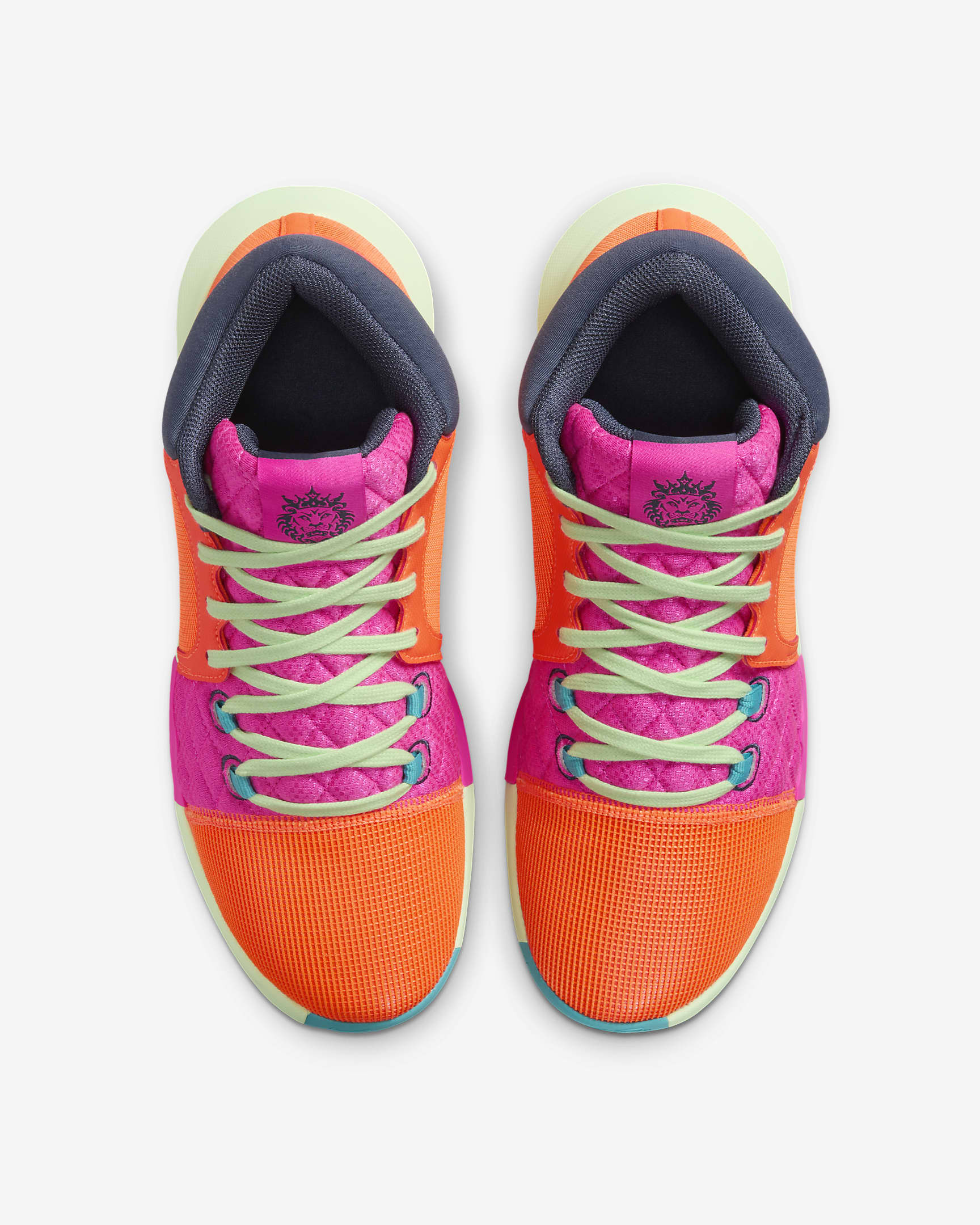 Chaussure de basket LeBron Witness 8 - Total Orange/Laser Fuchsia/Vapor Green/Thunder Blue