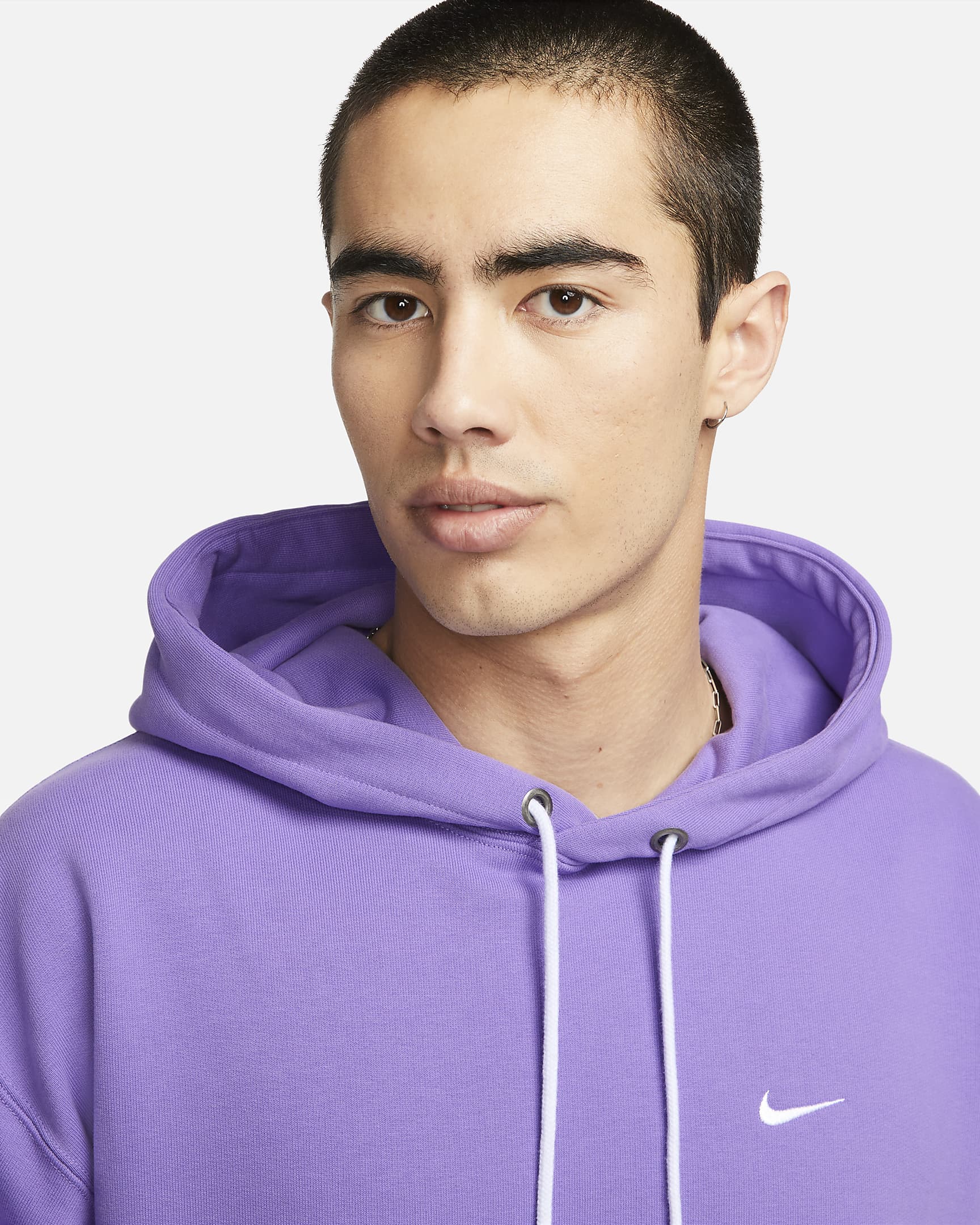 Nike Solo Swoosh Men's French Terry Pullover Hoodie. Nike PH