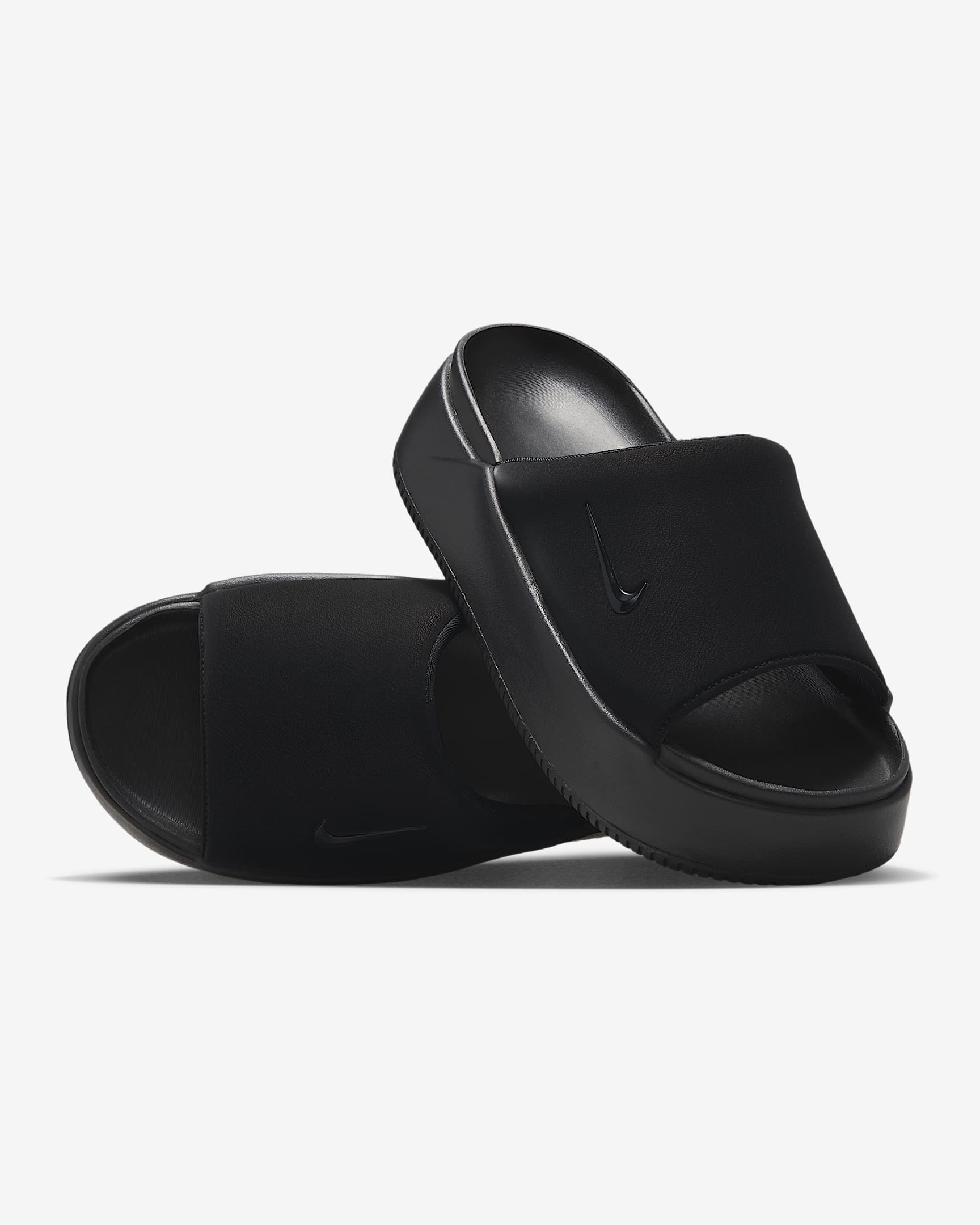 Nike Calm Elevation Women's Slides - Black/Black