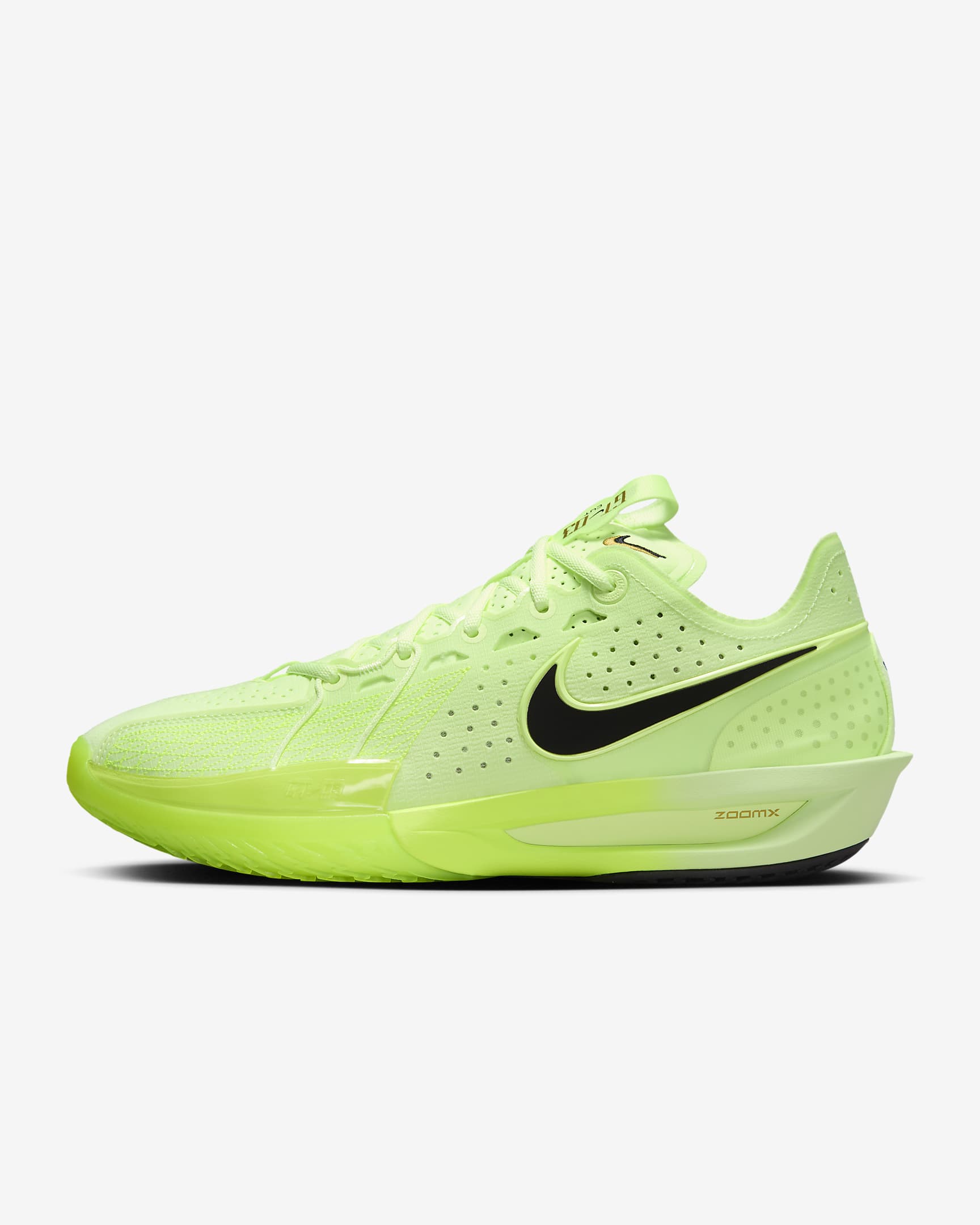 Nike G.T. Buty do koszykówki Cut 3 - Barely Volt/Volt/Metallic Gold/Czerń