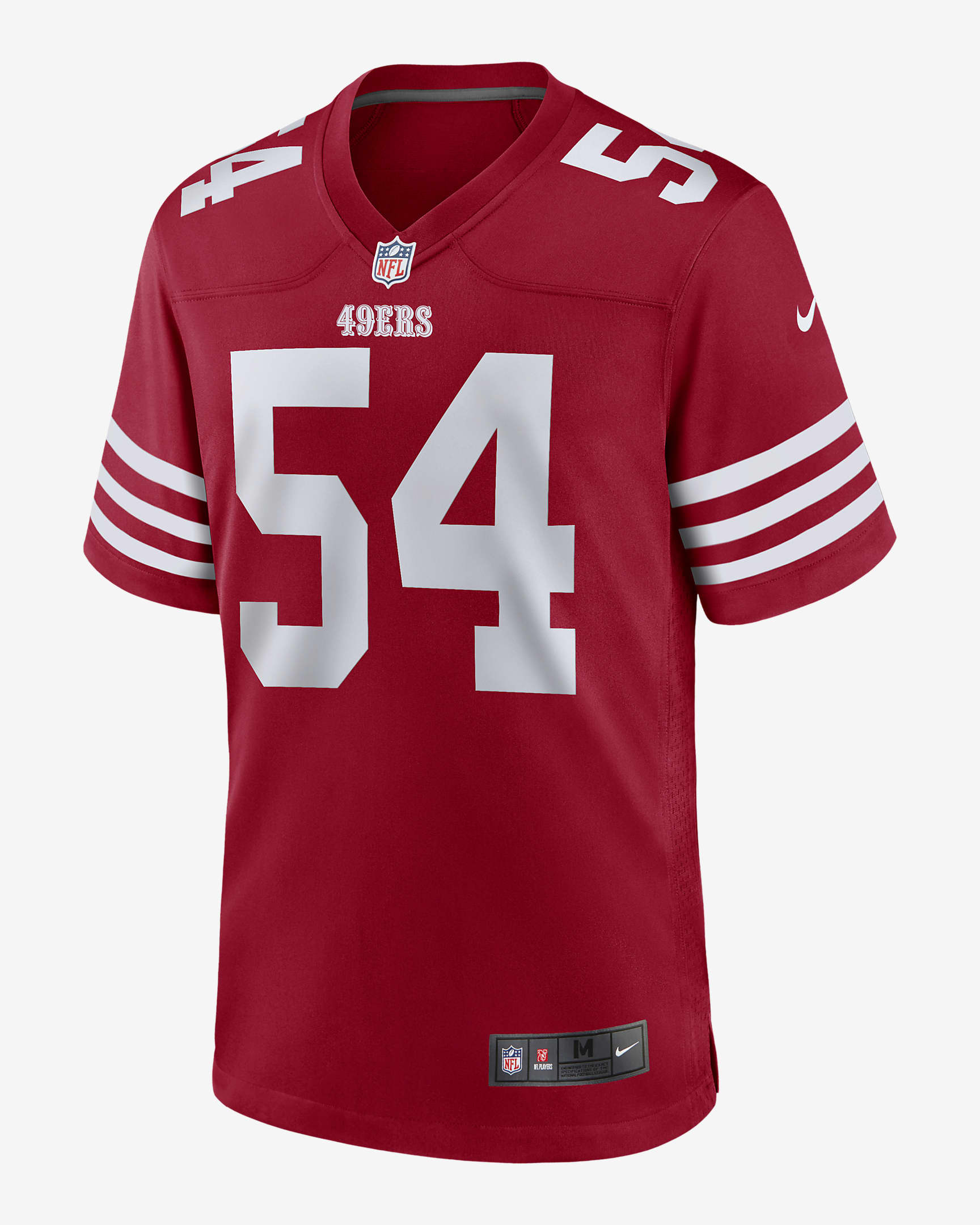 NFL San Francisco 49ers (Fred Warner) Men's Game Football Jersey. Nike.com