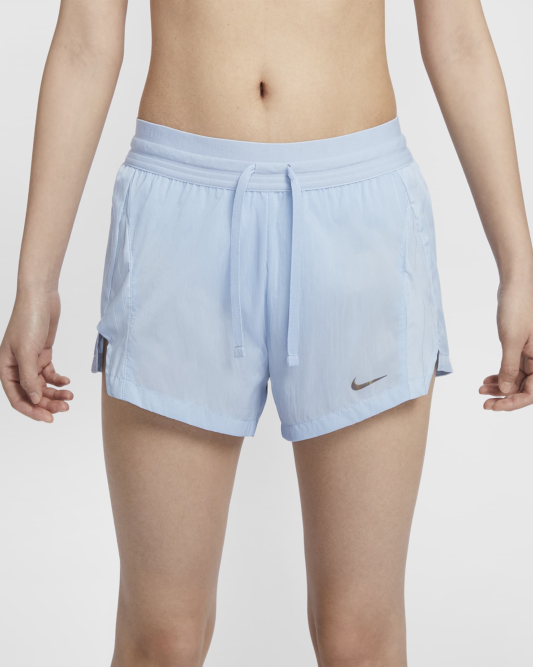 Nike Running Division Women's Mid-Rise 8cm (approx.) Brief-Lined Running Shorts - Light Armoury Blue