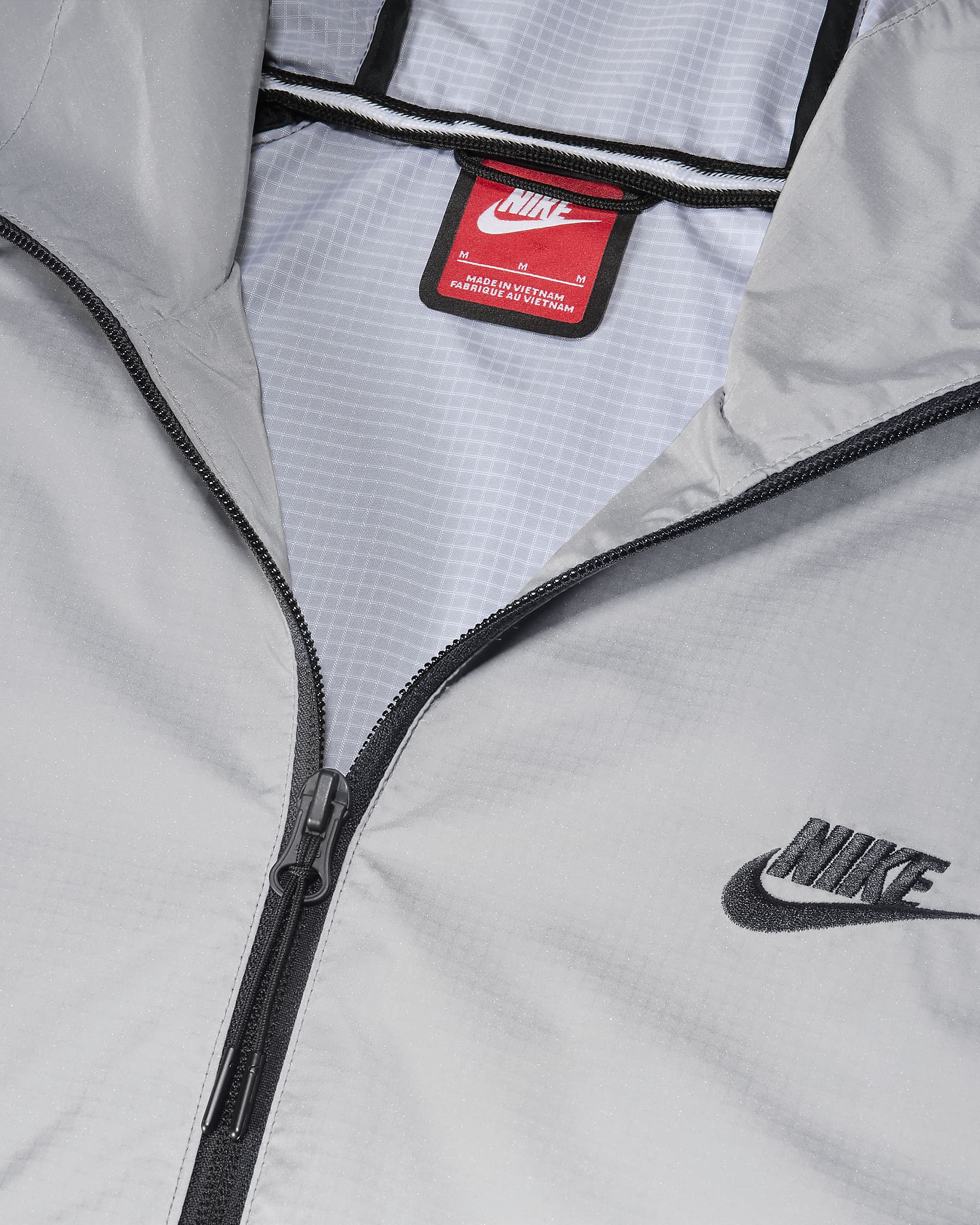 Nike Tech Men's Woven Flash Jacket - Reflect Silver/Black