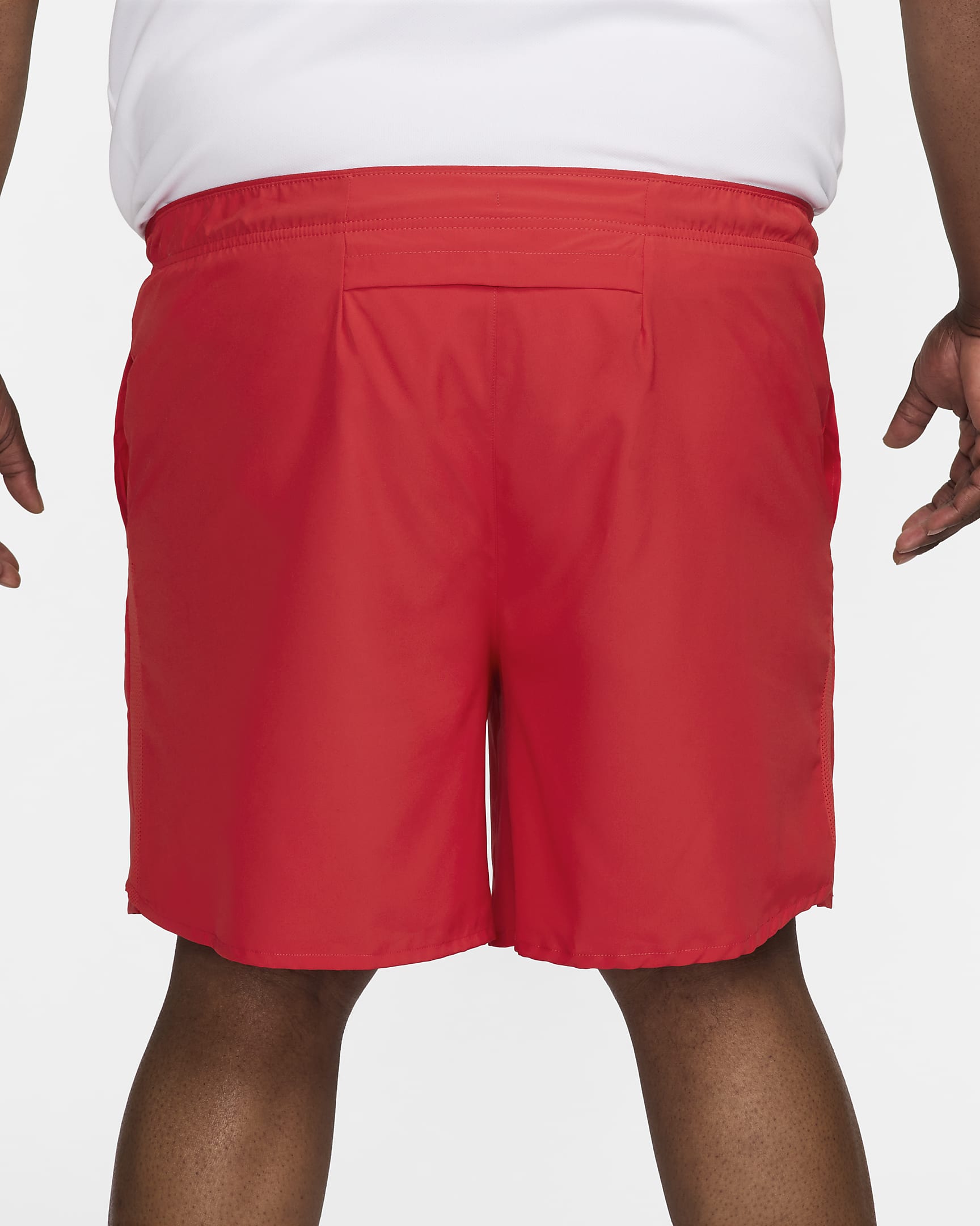 Shorts de running con forro de ropa interior Dri-FIT de 18 cm para hombre Nike Challenger - Rojo universitario/Rojo universitario/Negro