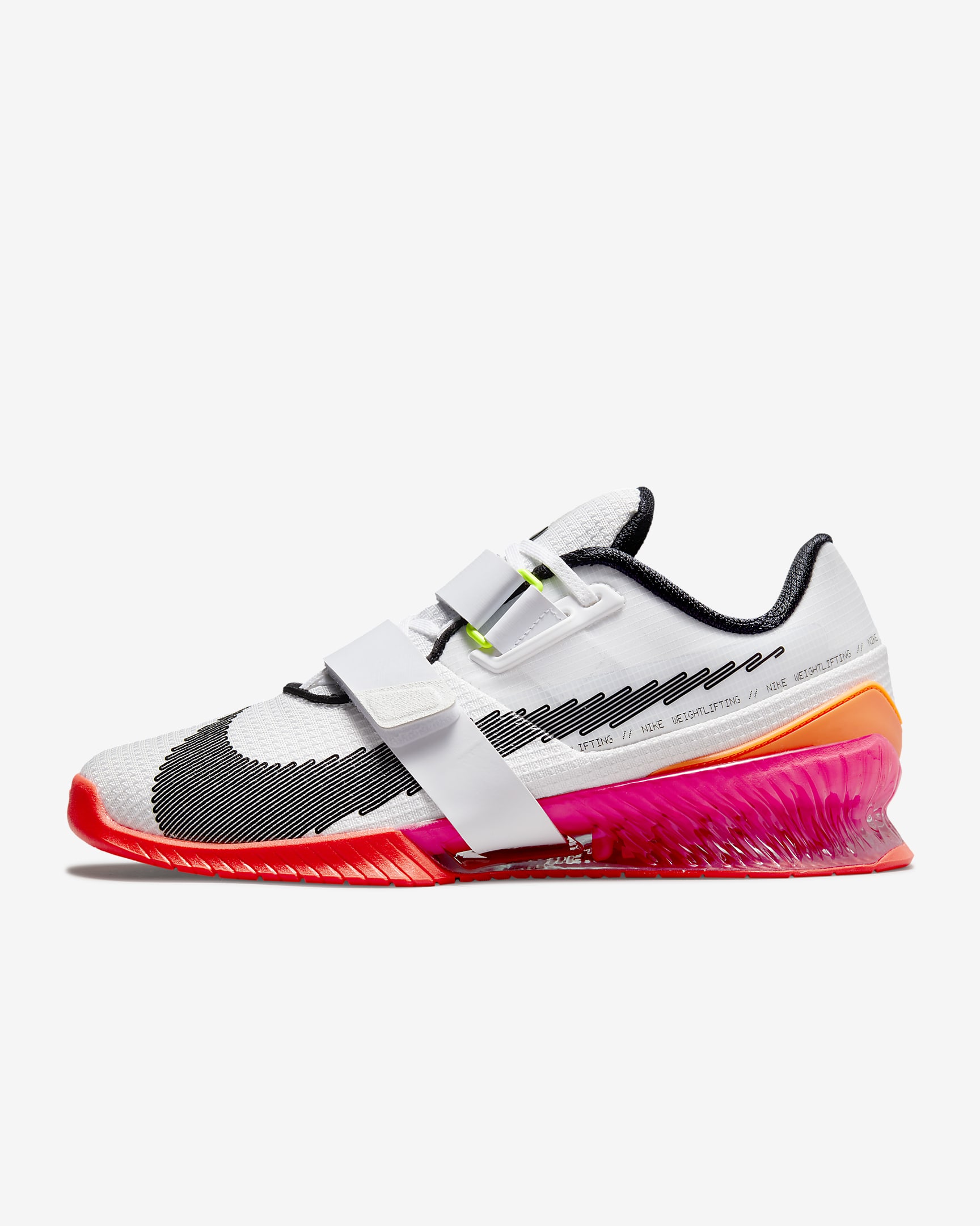 Scarpa per sollevamento pesi Nike Romaleos 4 SE - Bianco/Bright Crimson/Pink Blast/Nero