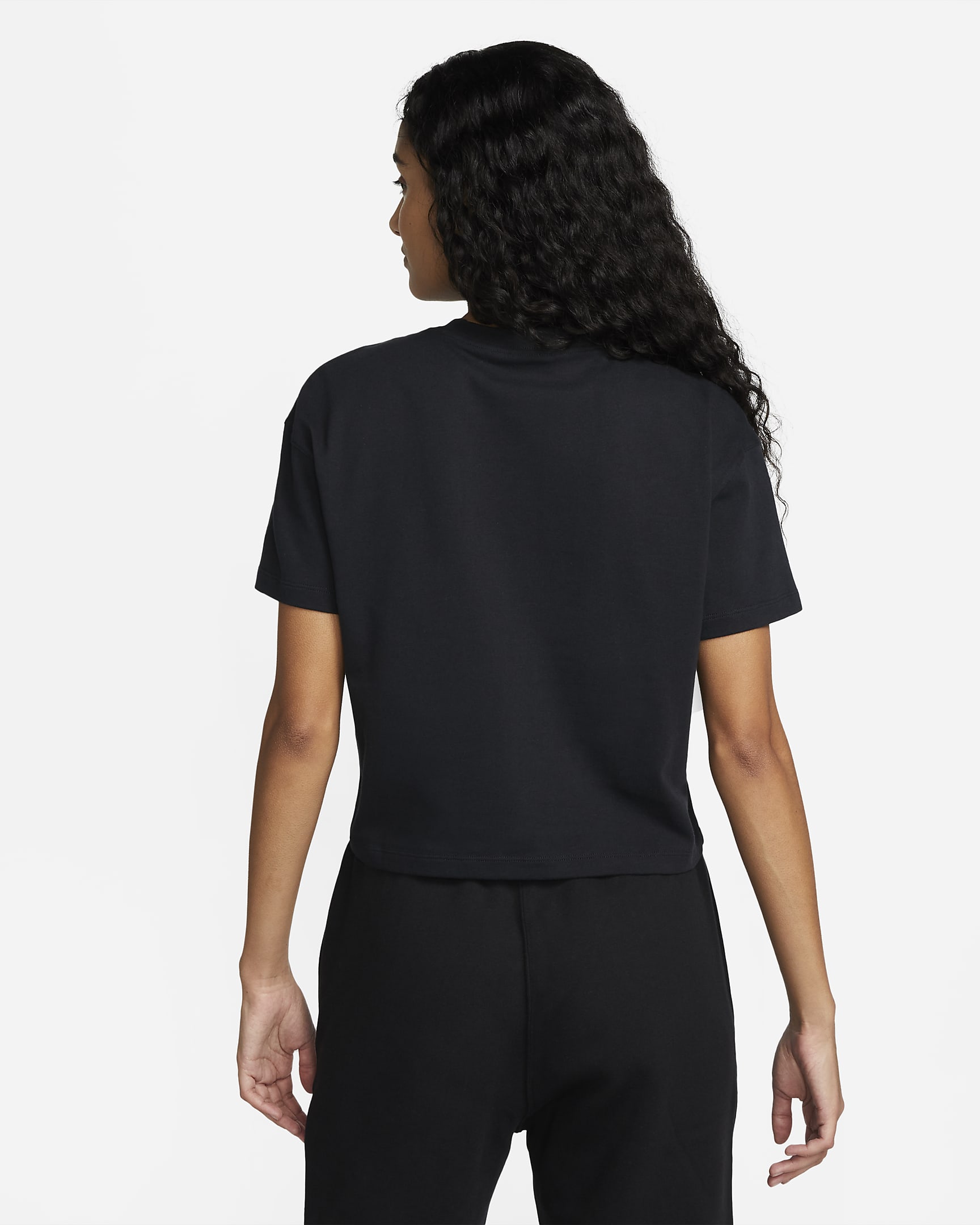 Nike Solo Swoosh Women's T-Shirt - Black/White