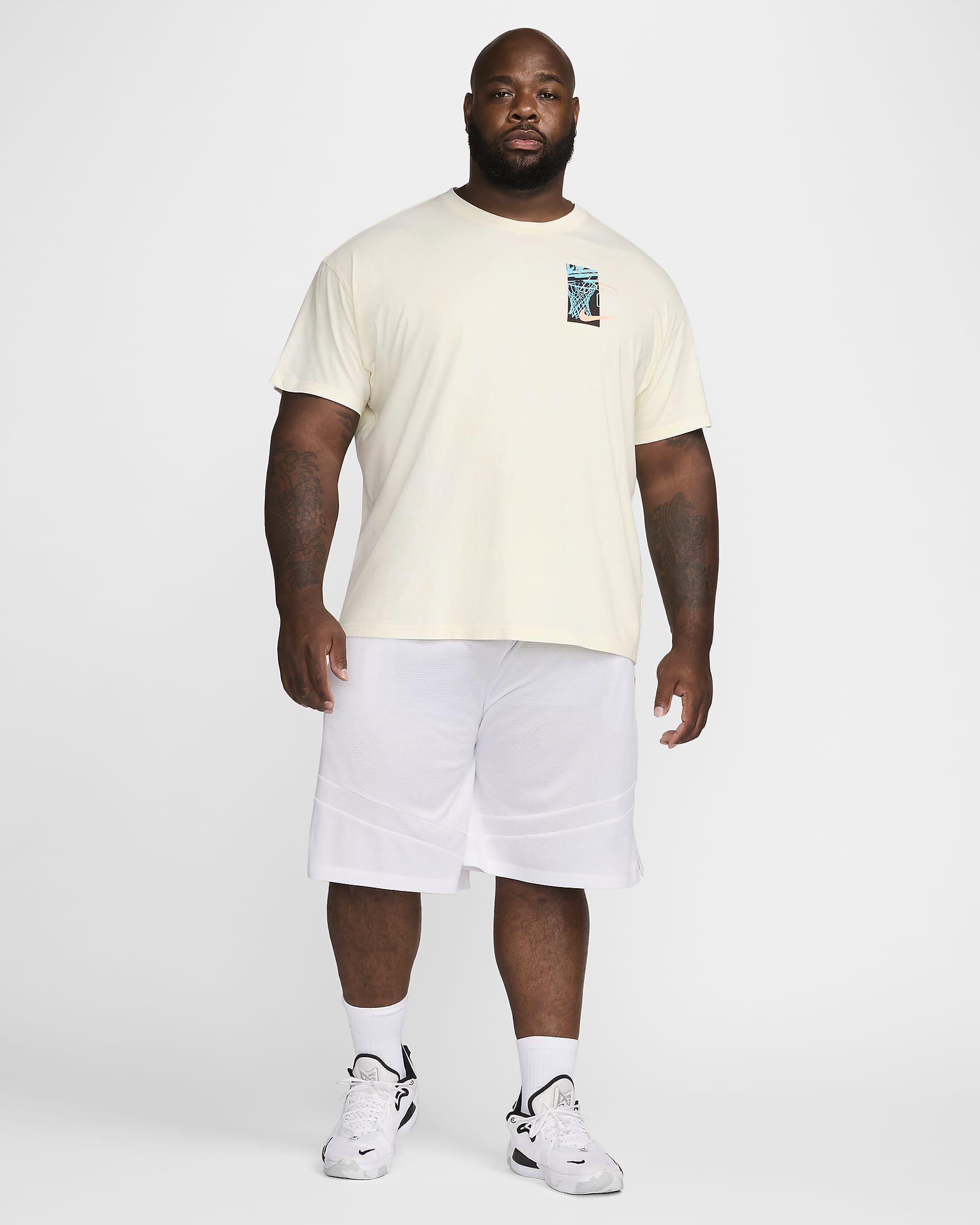 Nike Max90 Basketball-T-Shirt (Herren) - Coconut Milk