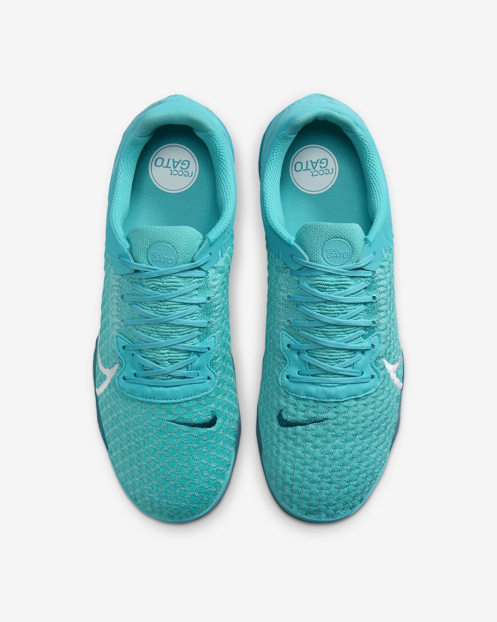 Nike React Gato Botes de futbol sala de perfil baix - Dusty Cactus/Barely Volt