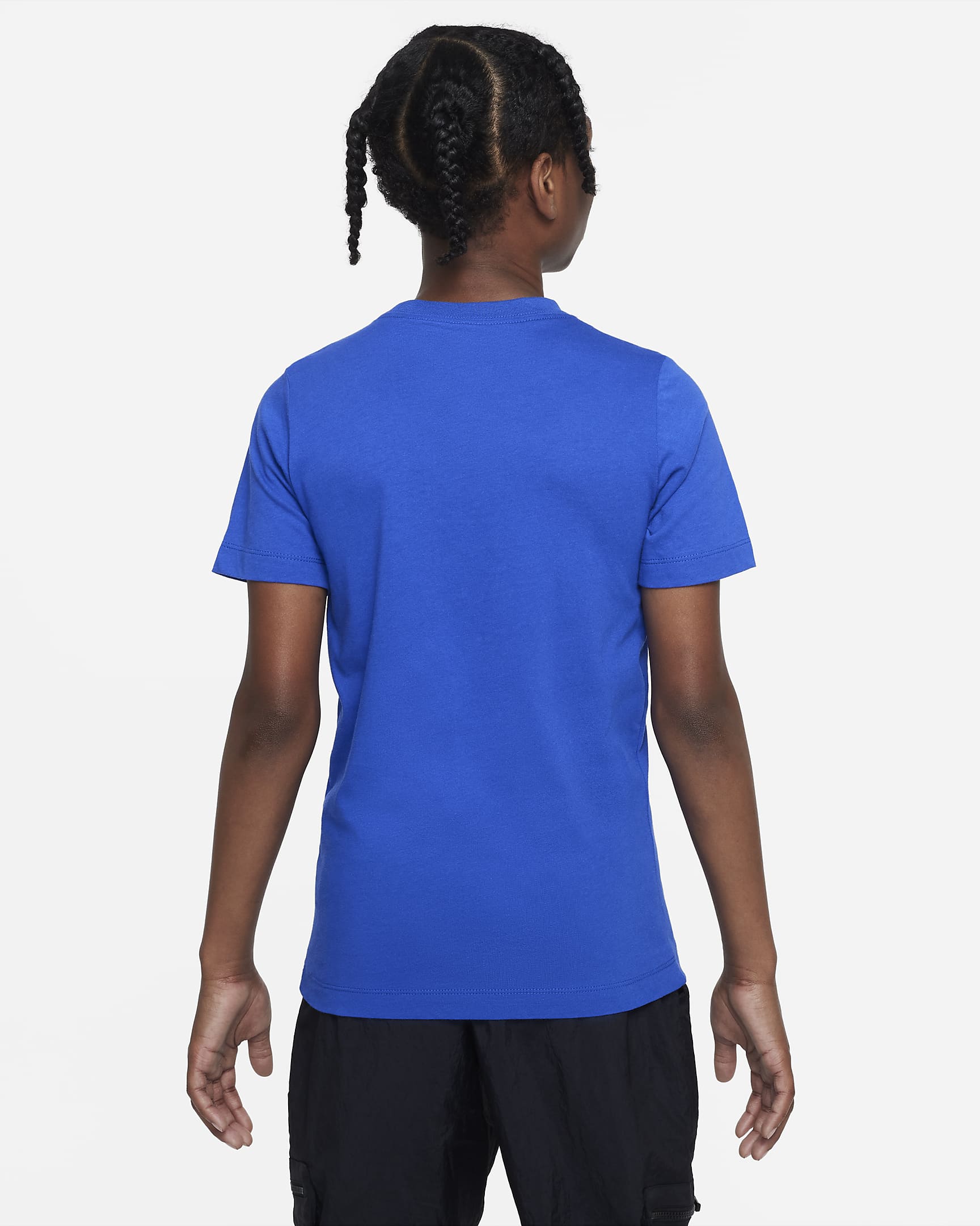 T-shirt Nike Sportswear pour ado - Game Royal/Blanc