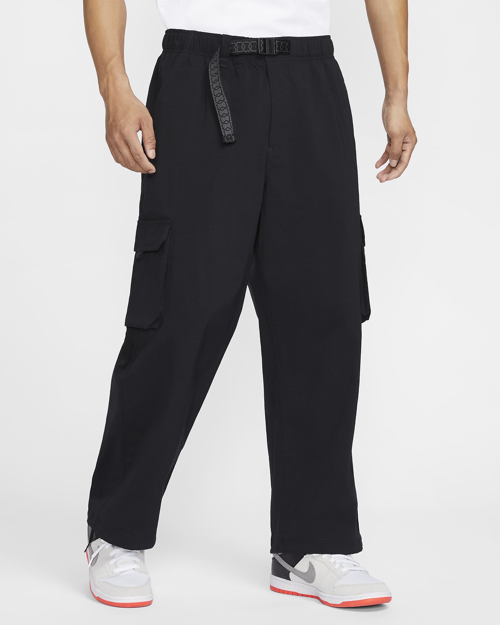 Nike SB Kearny Cargo Skate Trousers - Black/White