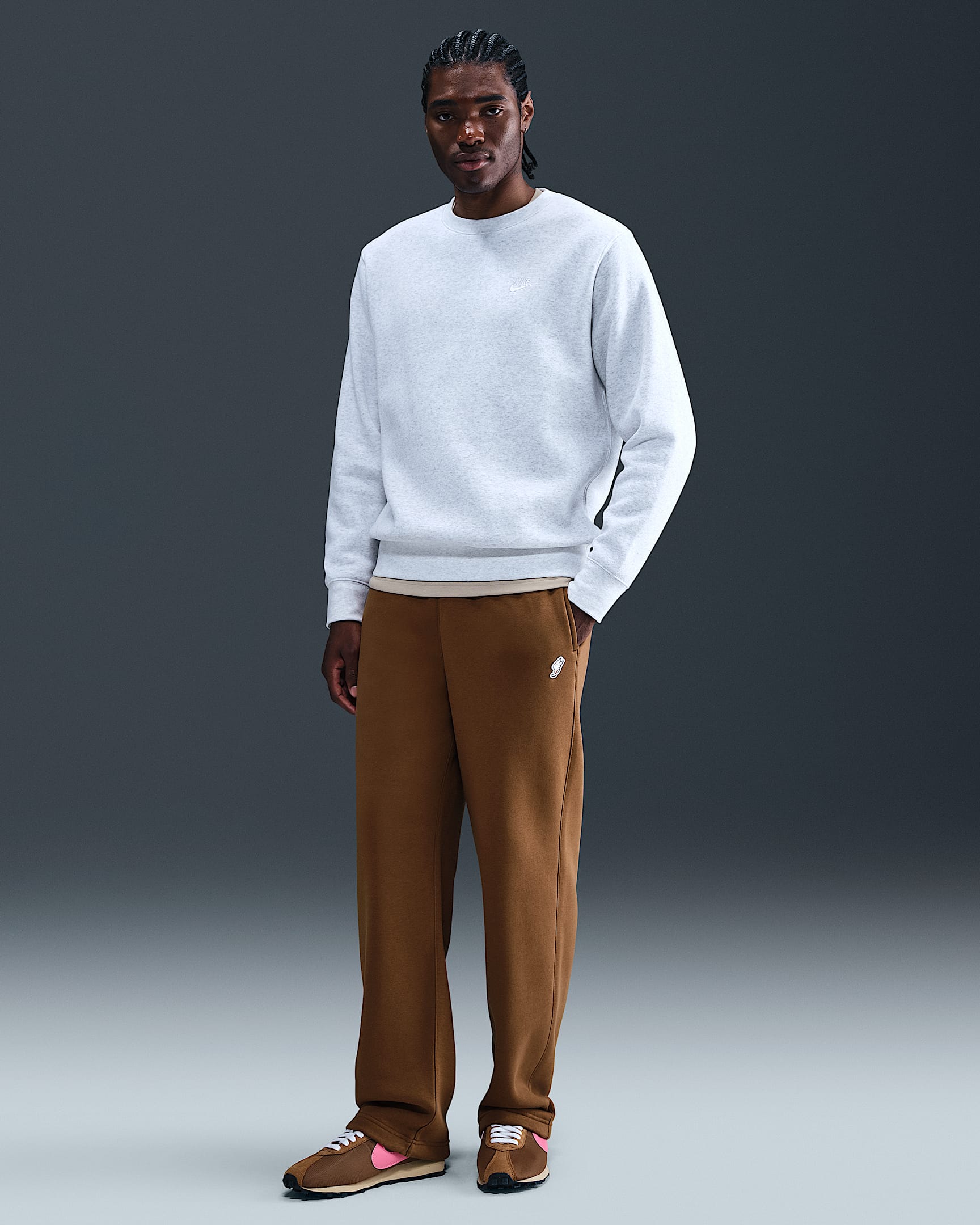 Nike Club Men's Fleece Bungee Pants - Light British Tan/Sail