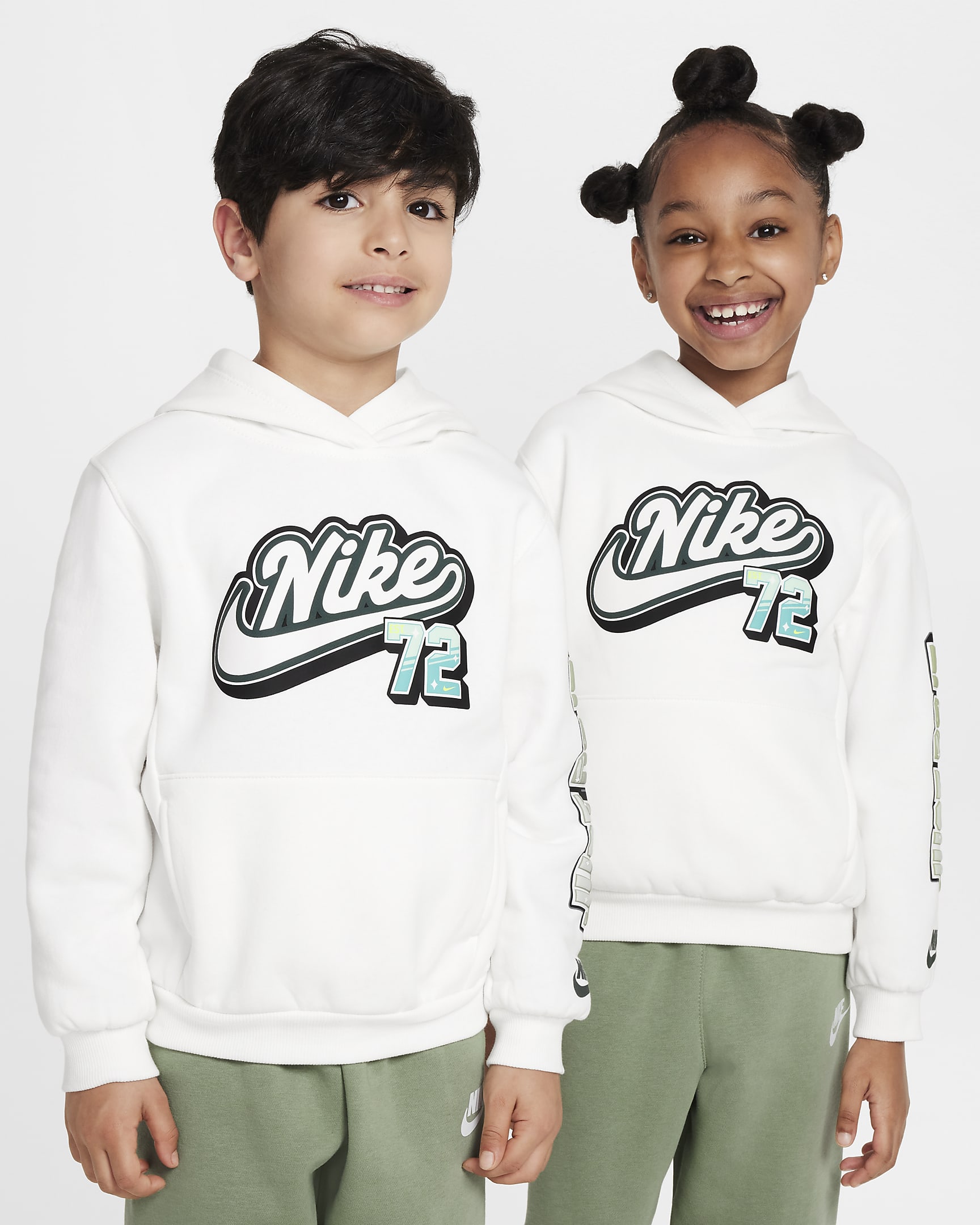 Nike Step Up Your Game Little Kids' 2-Piece Fleece Set - Oil Green