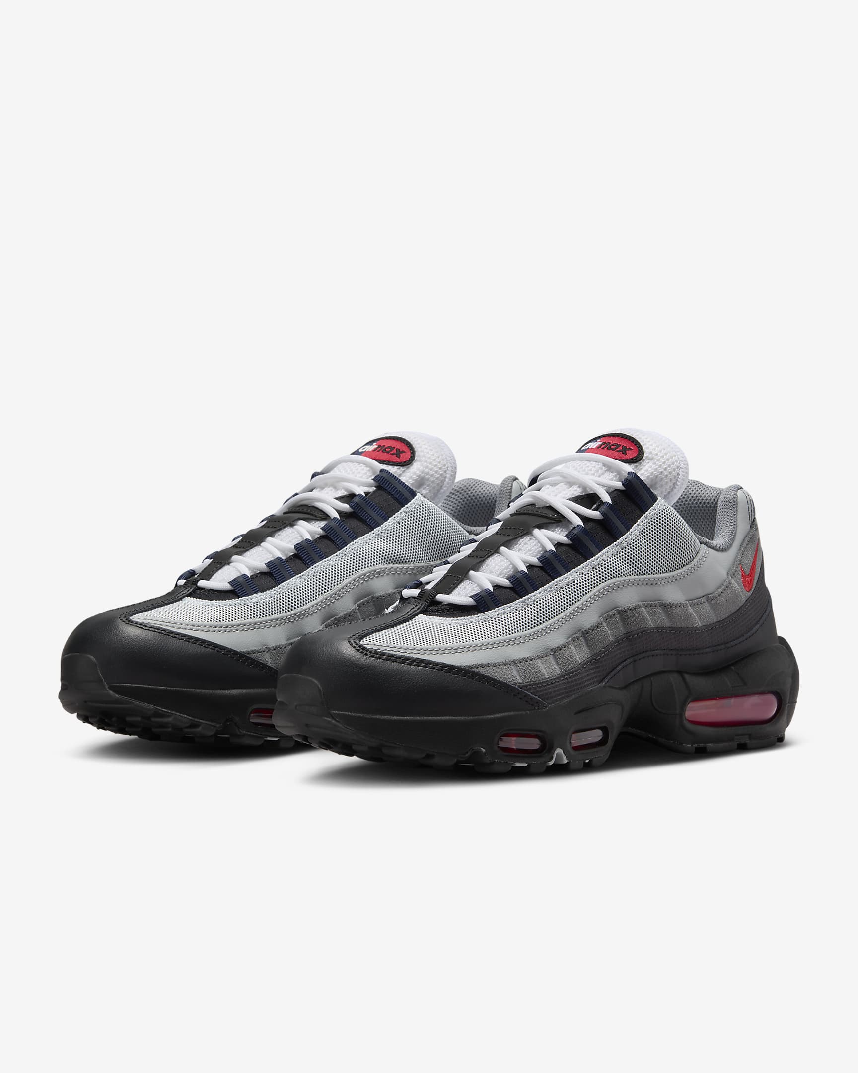 รองเท้าผู้ชาย Nike Air Max 95 - ดำ/Anthracite/Smoke Grey/Track Red