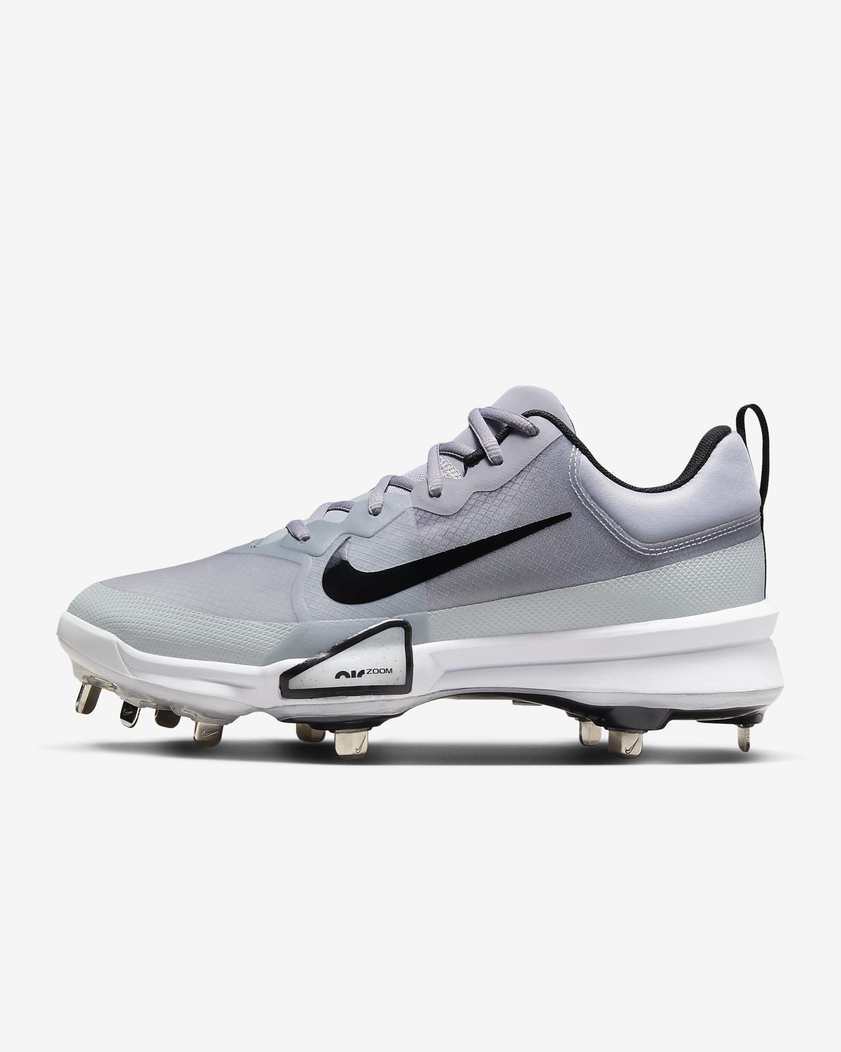 Nike Force Zoom Trout 9 Pro Baseball Cleats - Pewter/Wolf Grey/White/Black