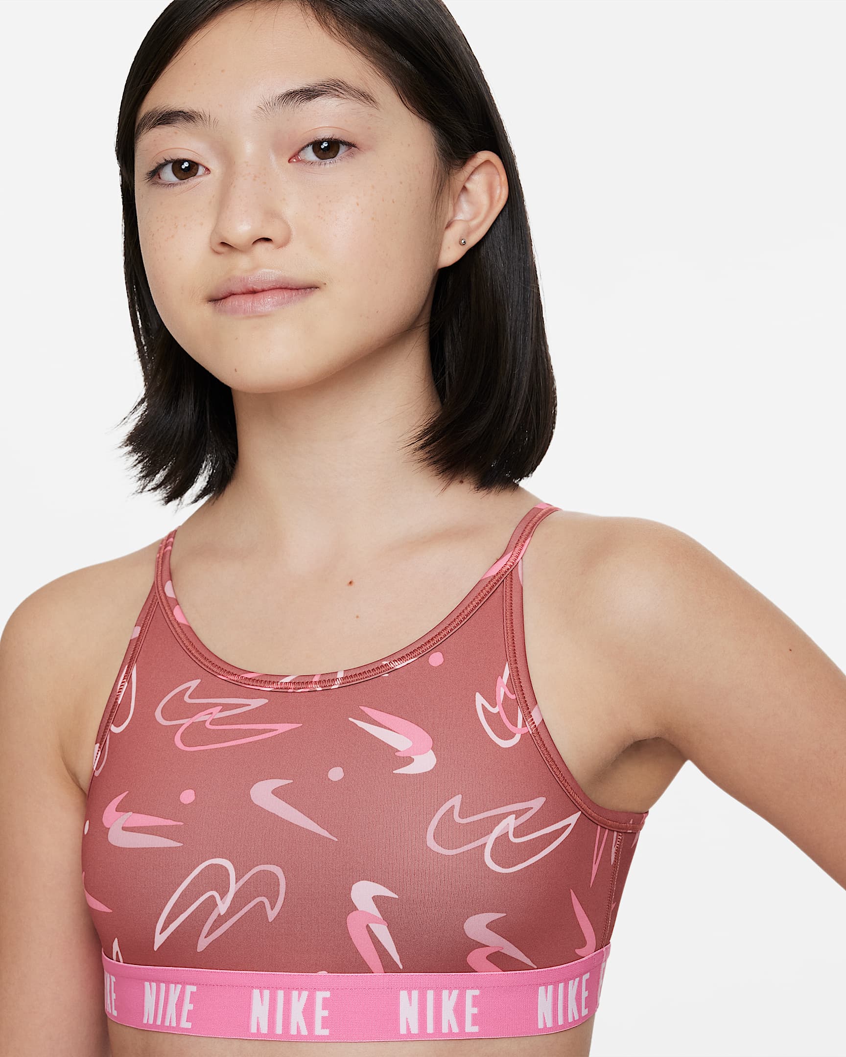 Nike DriFIT Trophy Older Kids' (Girls') Sports Bra. Nike PT