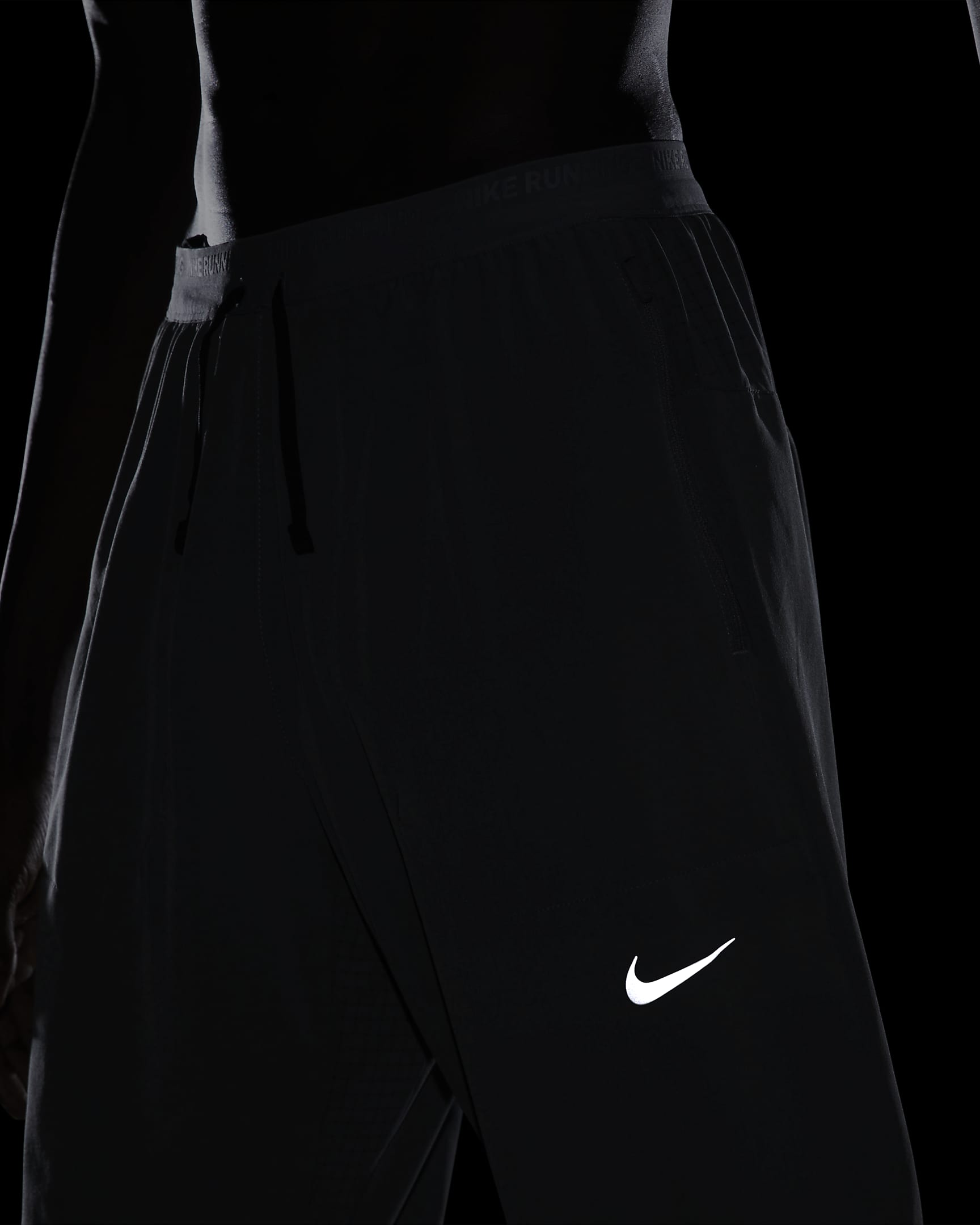 Calças de running entrançadas Dri-FIT Nike Phenom para homem - Cinzento Smoke