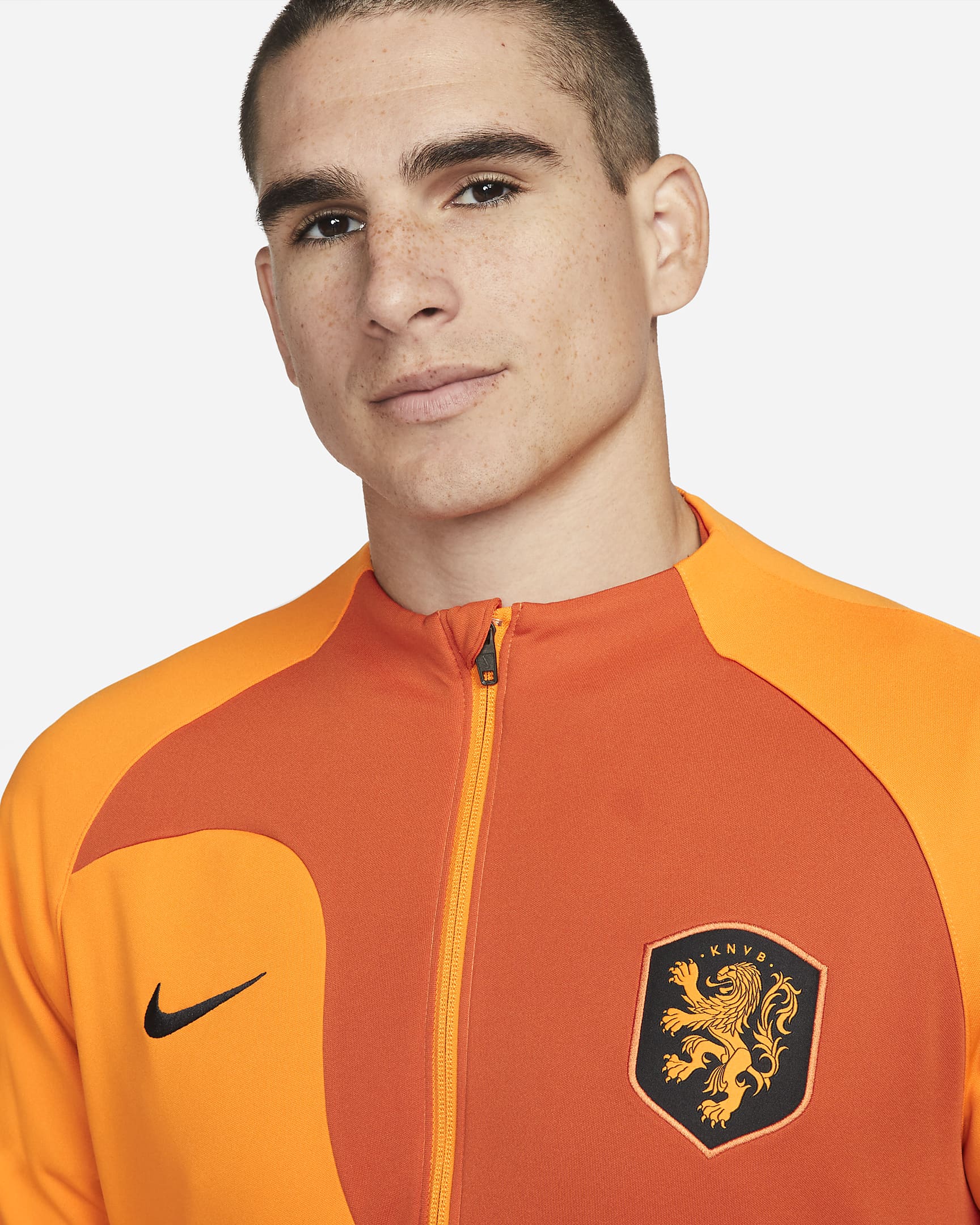 Netherlands Academy Pro Men's Knit Football Jacket. Nike UK