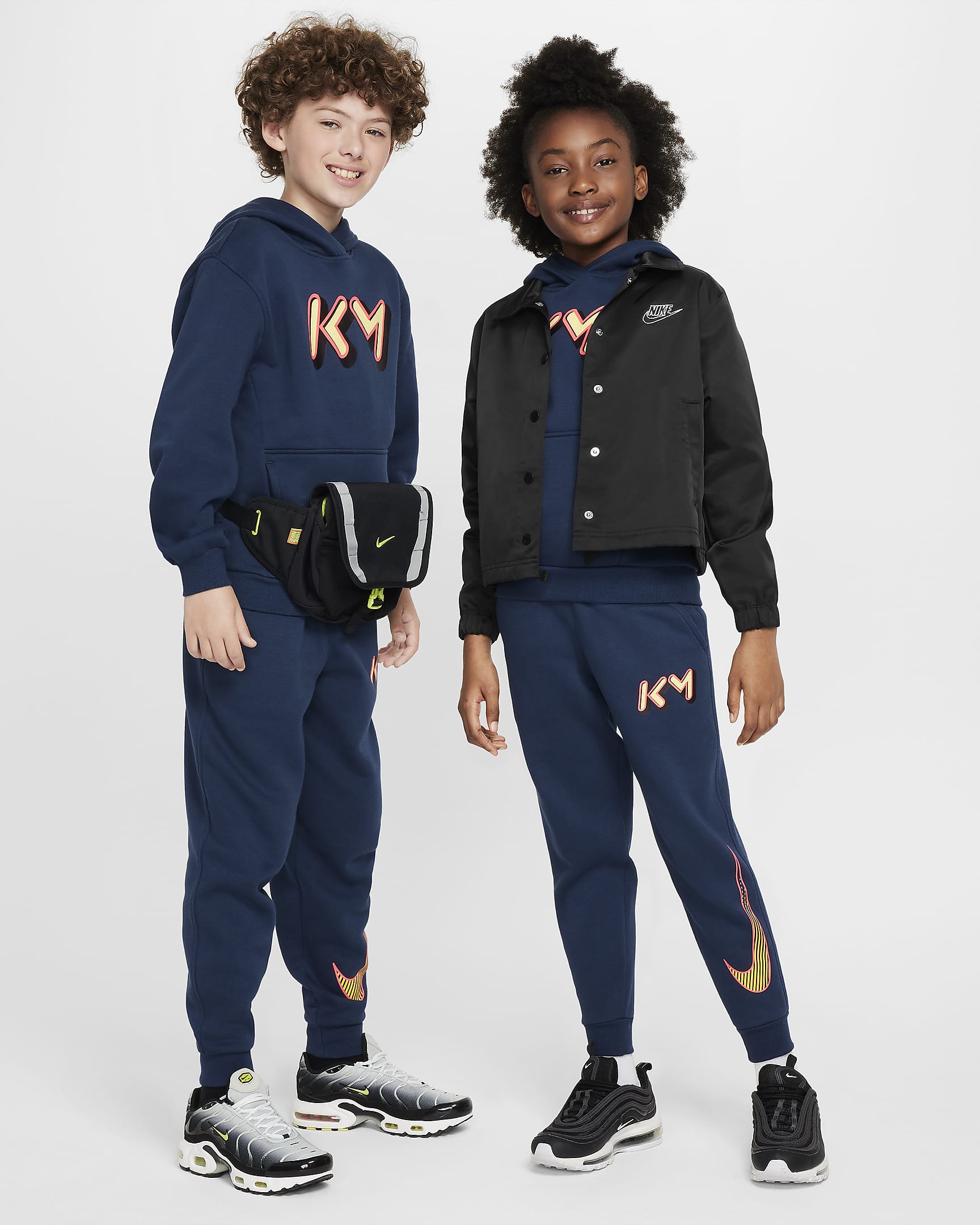 Kylian Mbappé Club Fleece Jogger - Niño/a - Armory Navy