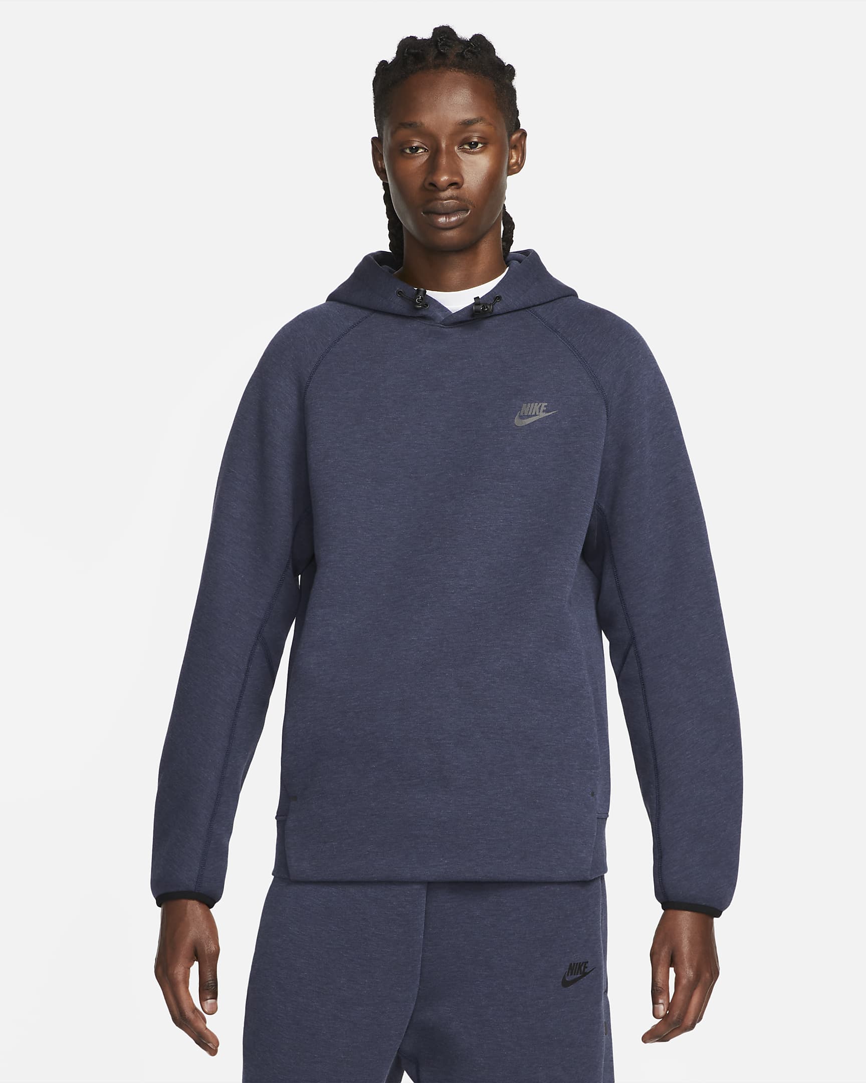 Nike Sportswear Tech Fleece Men's Pullover Hoodie - Obsidian Heather/Black