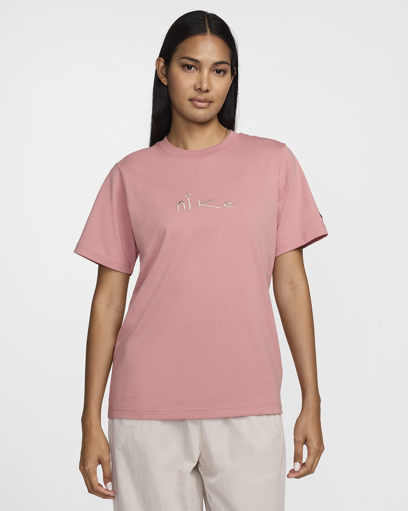 Nike Sportswear Women's T-Shirt - Rust Pink