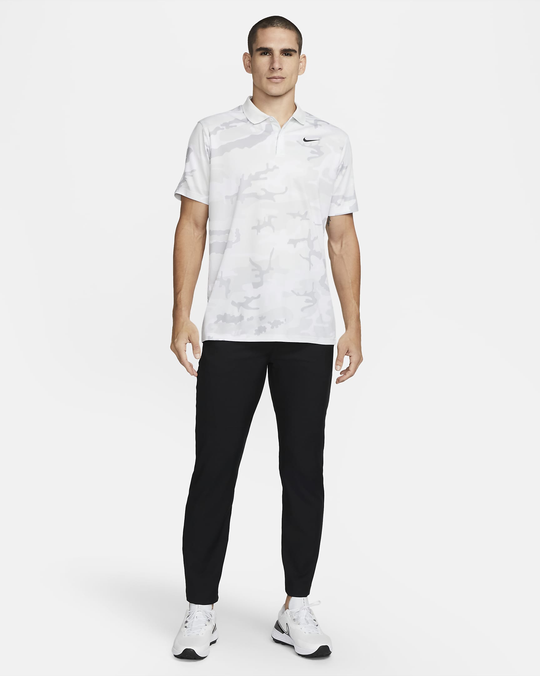 camo nike polo