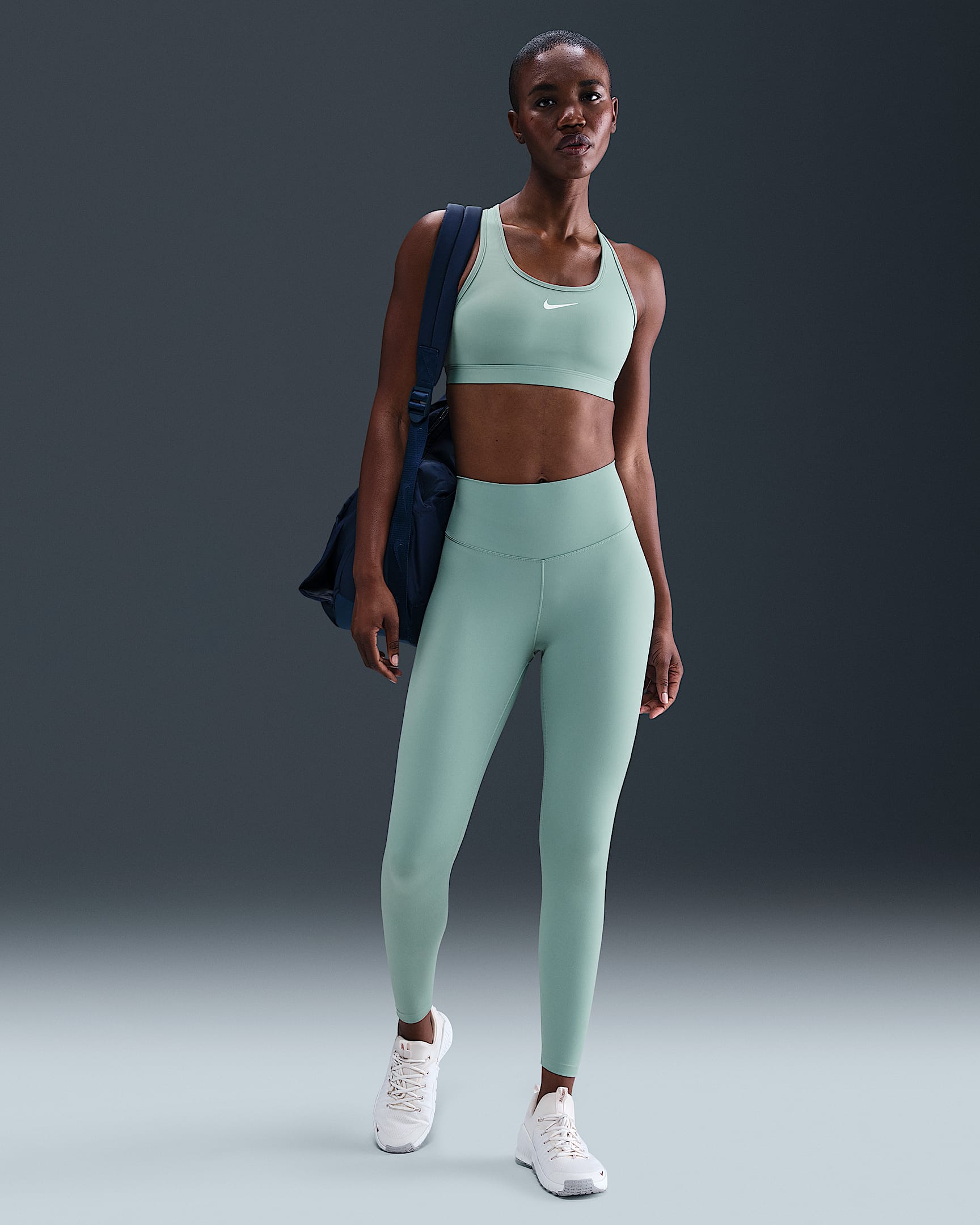 Nike One Women's High-Waisted 7/8 Leggings - Cannon/White