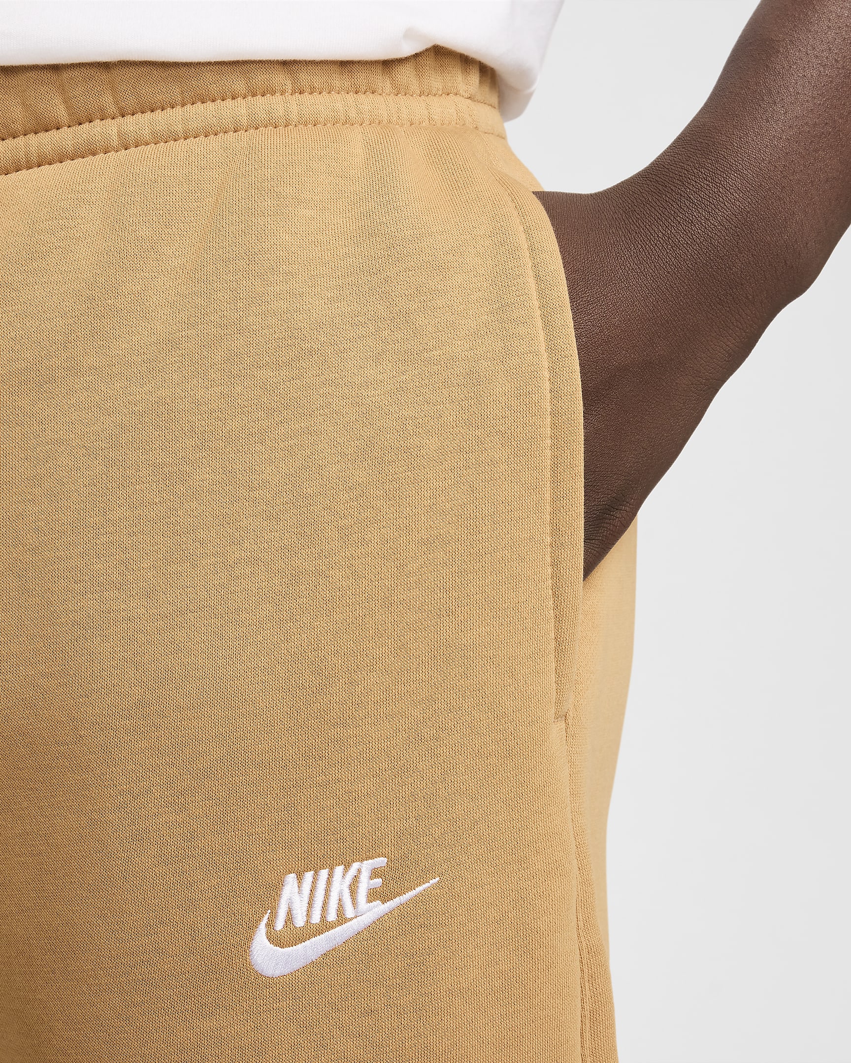 Nike Sportswear Club Fleece Joggers - Flax/Flax/White