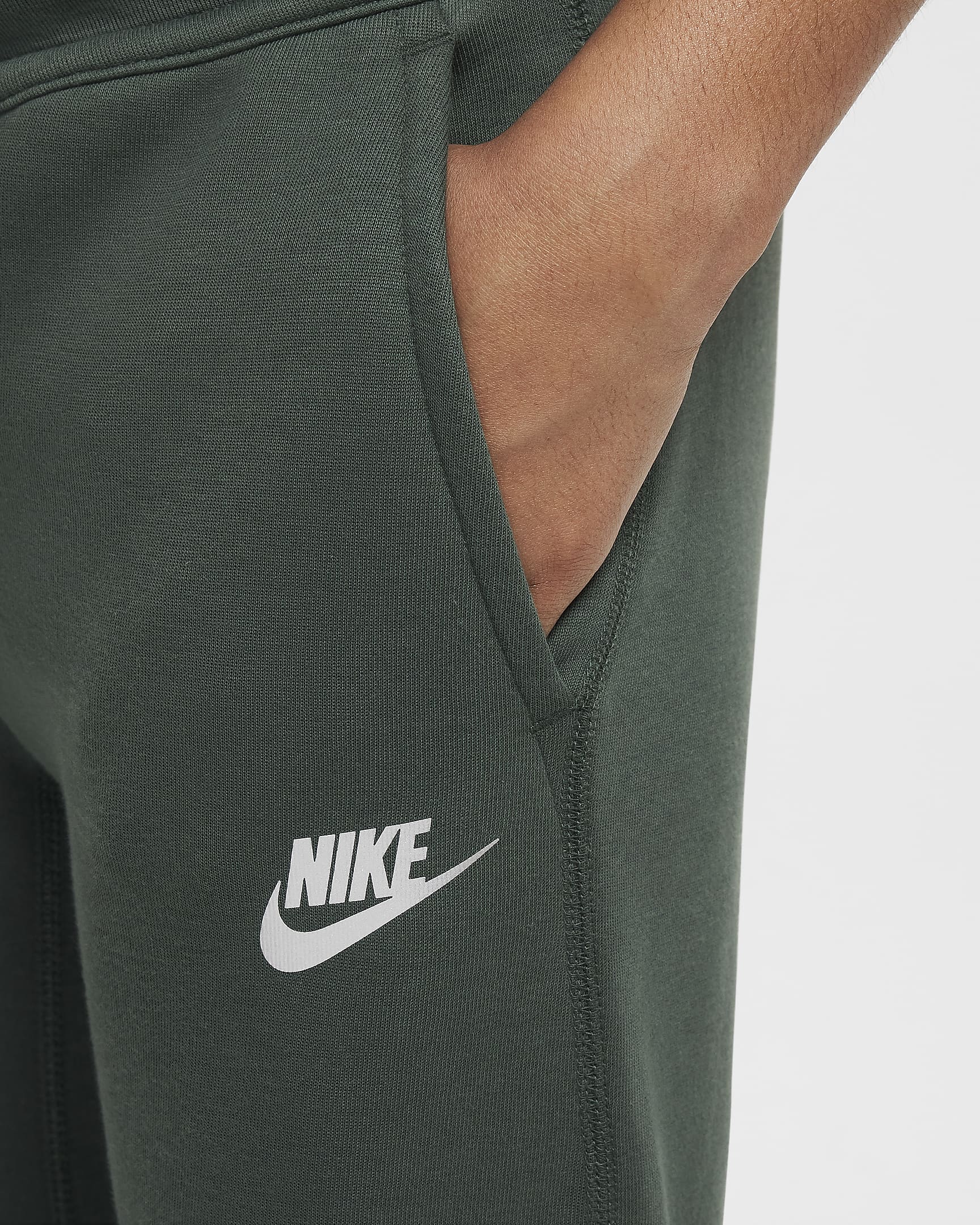 Sweats Nike Sportswear Tech Fleece med reflekterande design för ungdom - Vintage Green