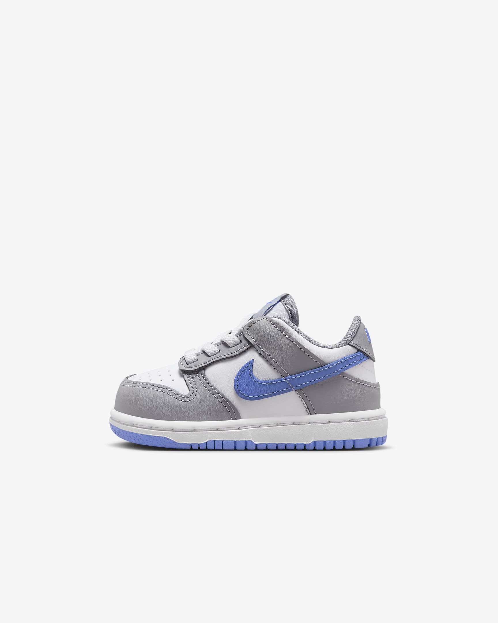 Nike Dunk Low cipő babáknak - Fehér/Cement Grey/Royal Pulse