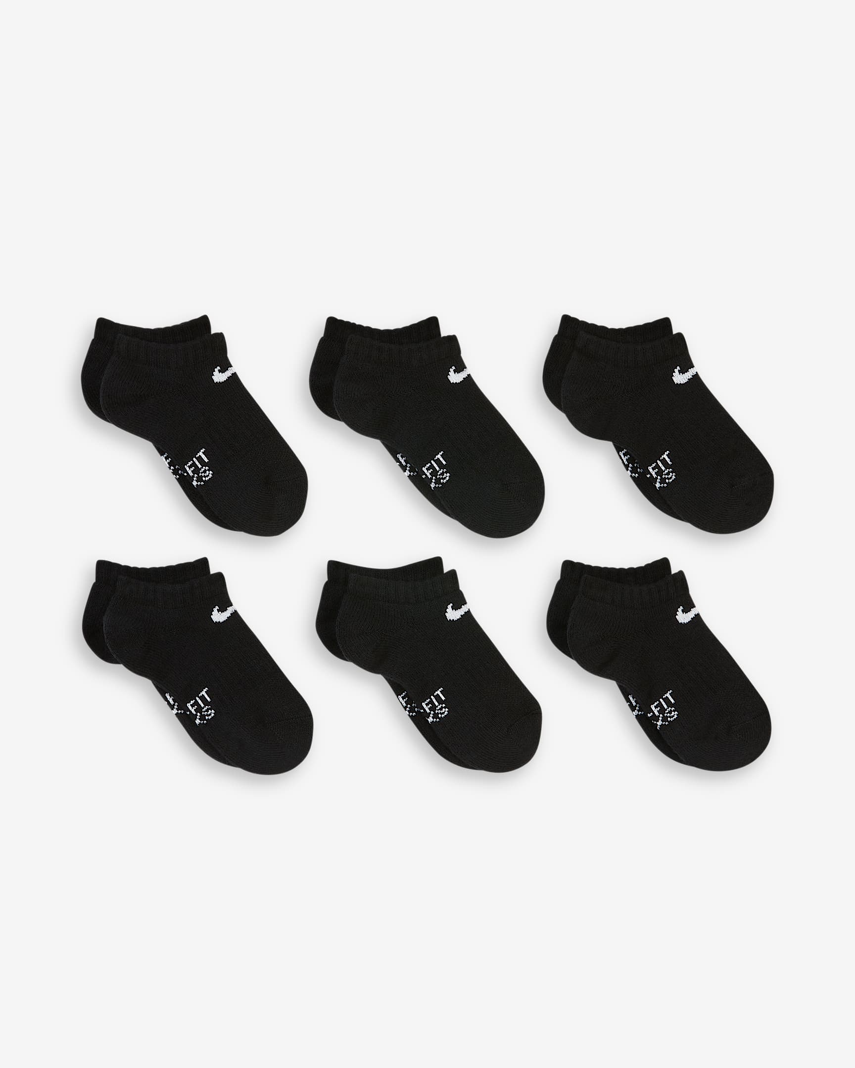 Nike DriFIT Little Kids' NoShow Socks (6 Pairs).