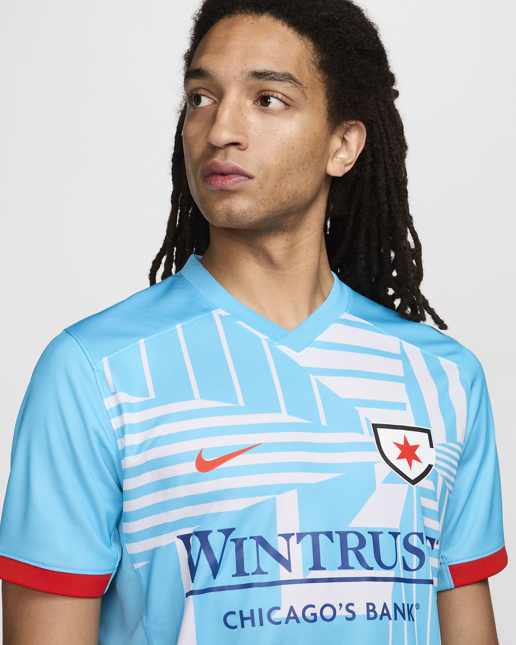 Chicago Red Stars 2024 Stadium Primary Men's Nike Dri-FIT NWSL Replica Jersey - Baltic Blue