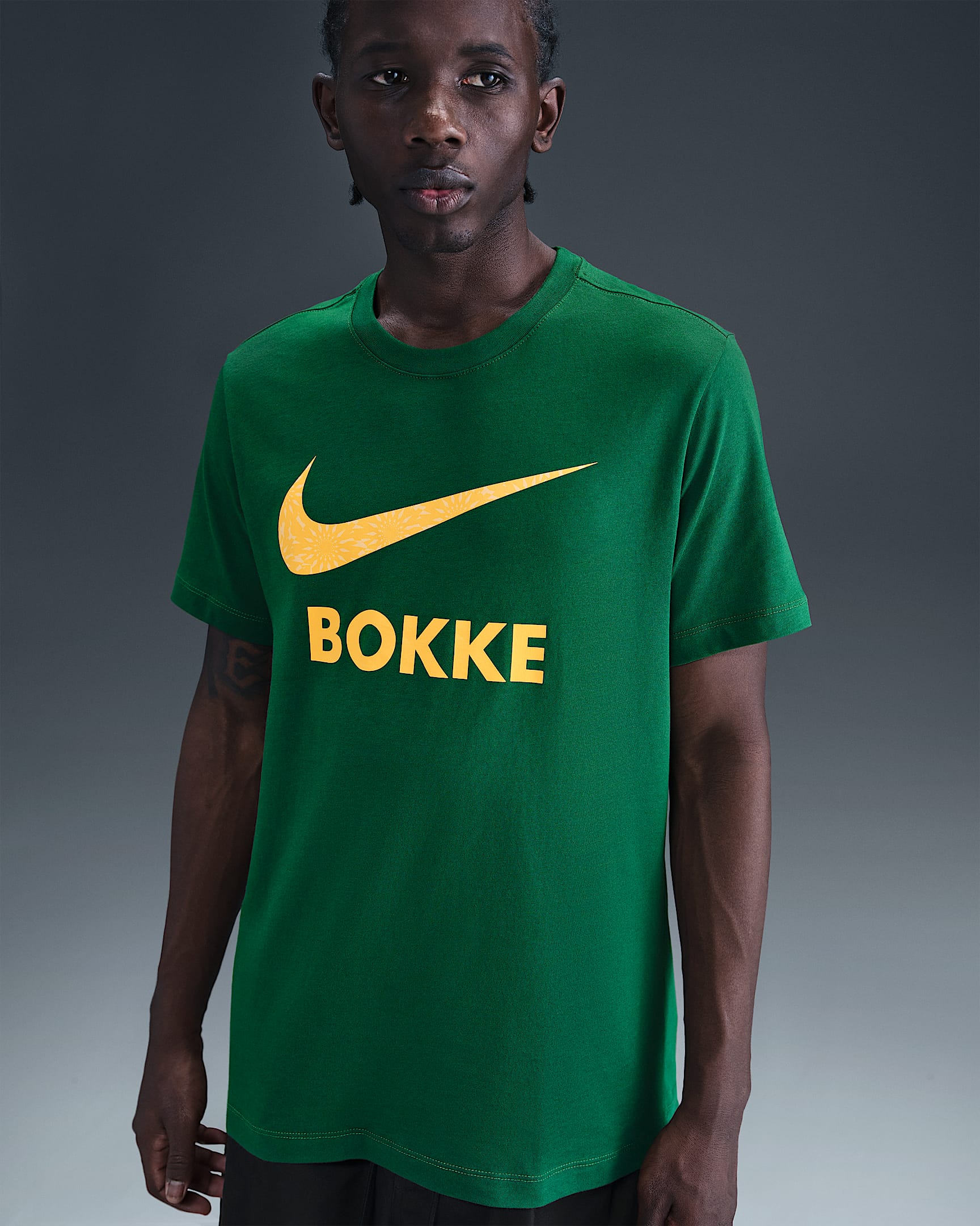 Ανδρικό T-Shirt ράγκμπι Springboks Nike - Gorge Green/University Gold/University Gold