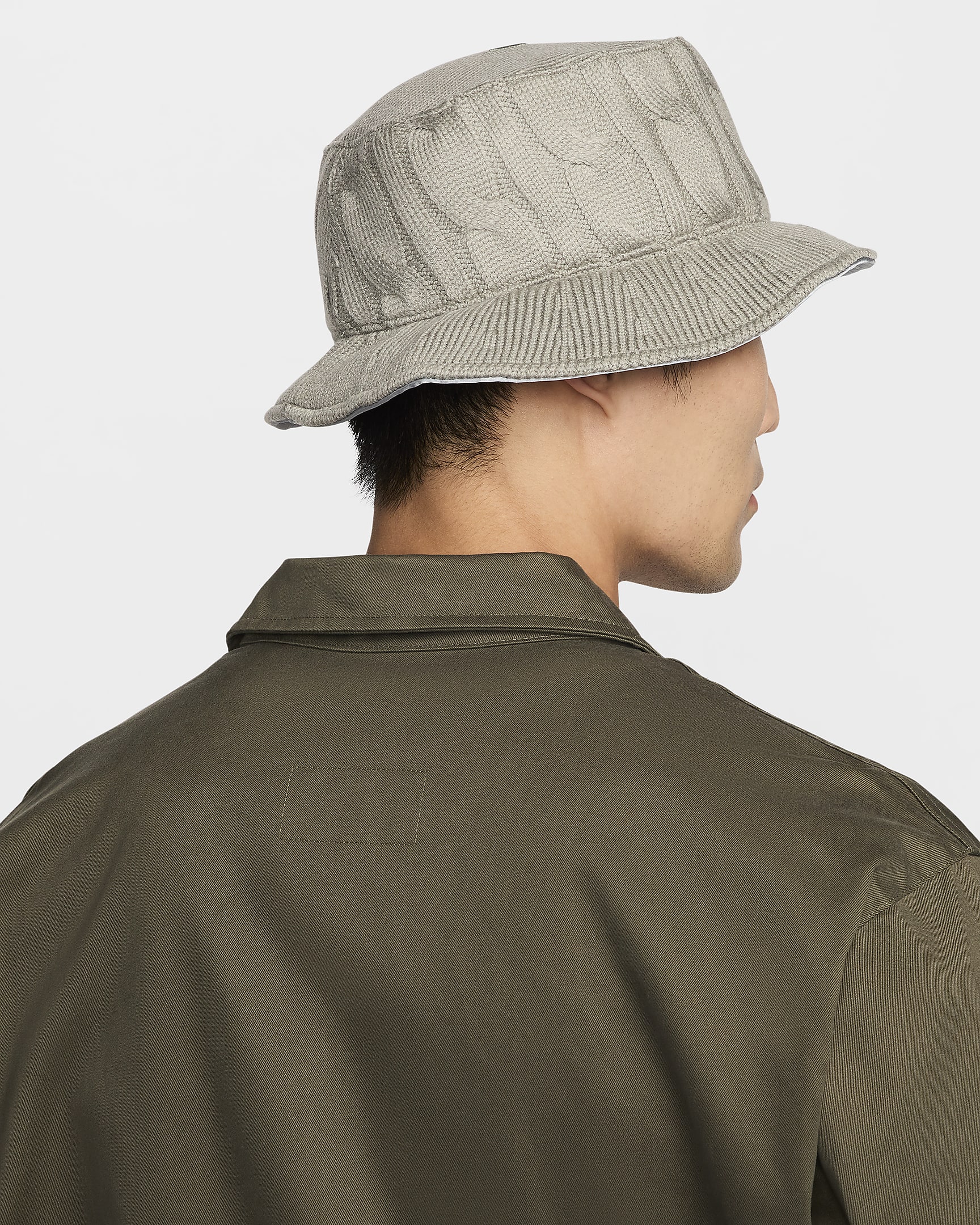 Nike Life Apex Reversible Bucket Hat - Dark Stucco/Light Pumice