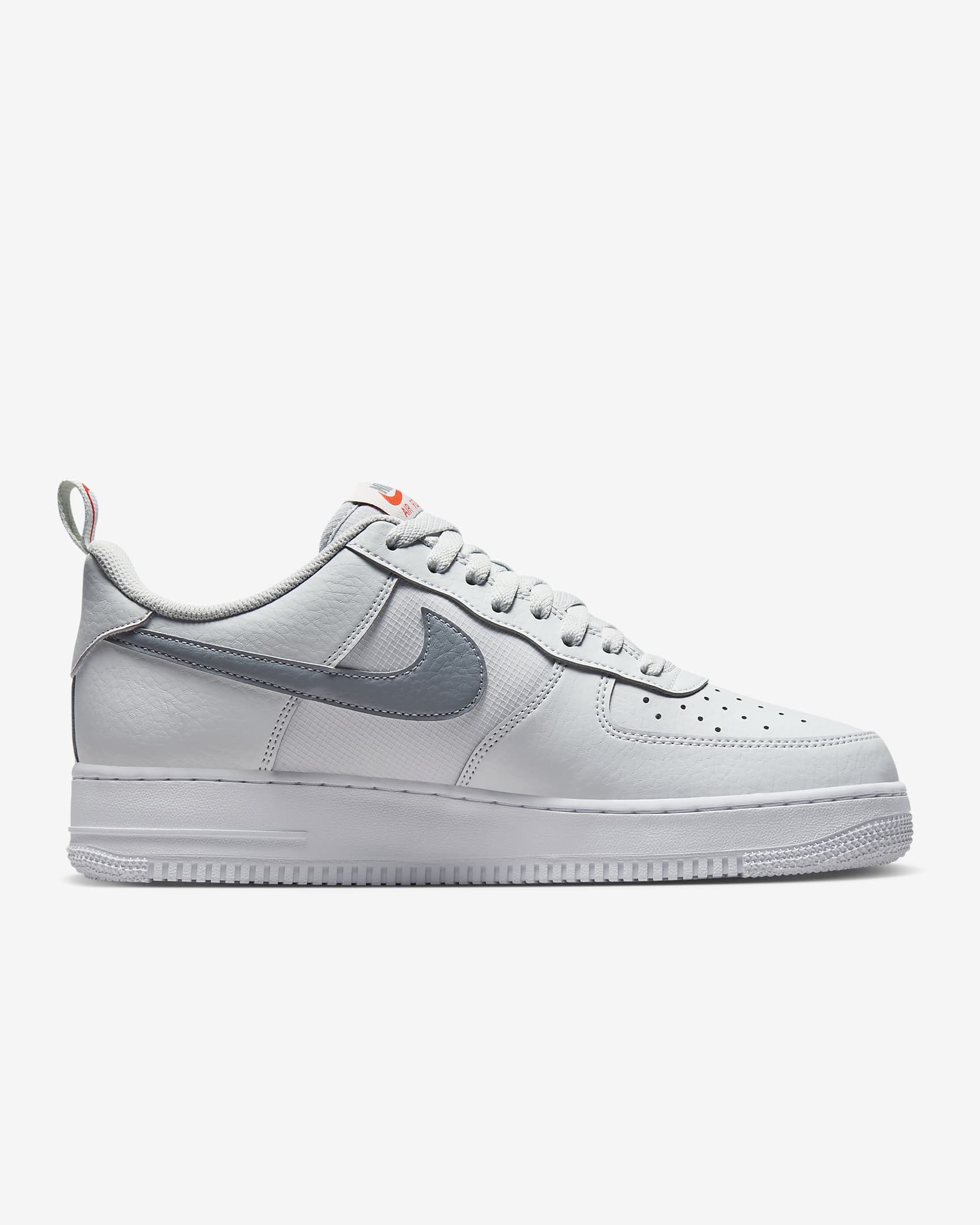 Nike Air Force 1 '07 Men's Shoes - Photon Dust/Safety Orange/White/Cool Grey