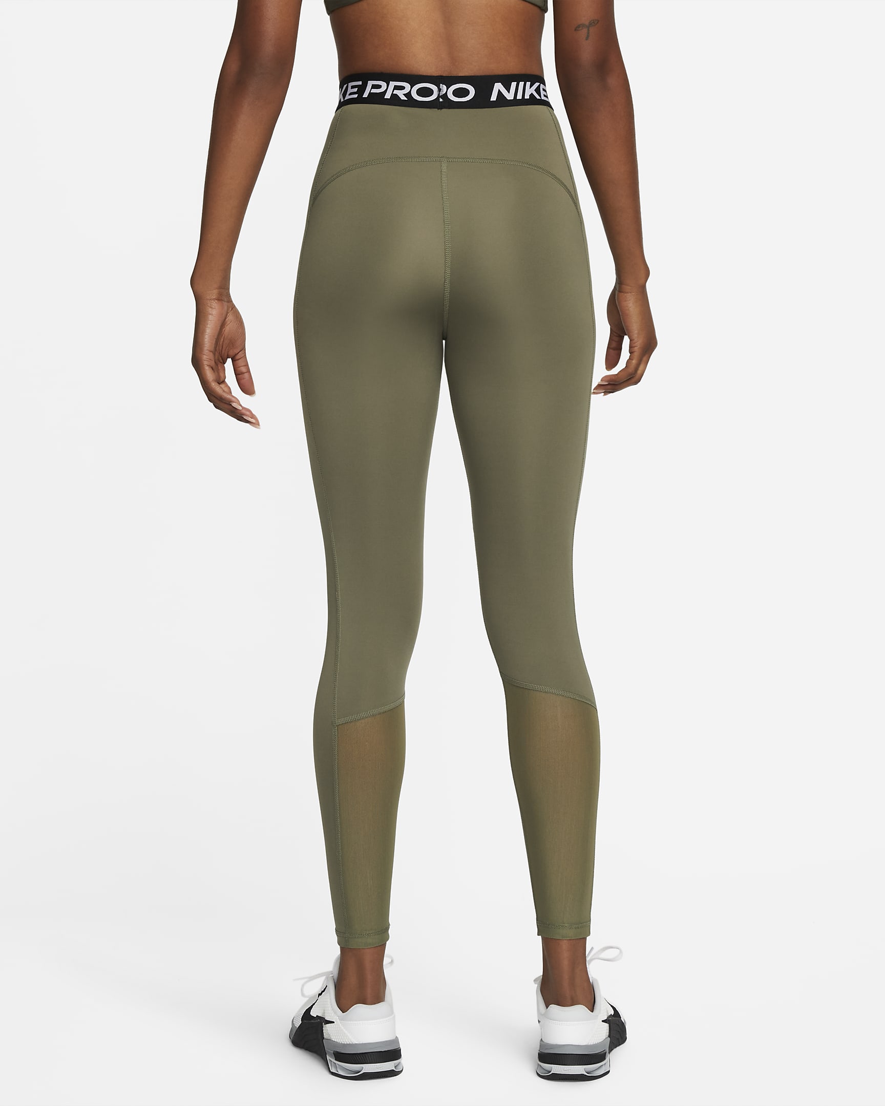 Nike Pro 365 Women's HighWaisted 7/8 Mesh Panel Leggings. Nike LU
