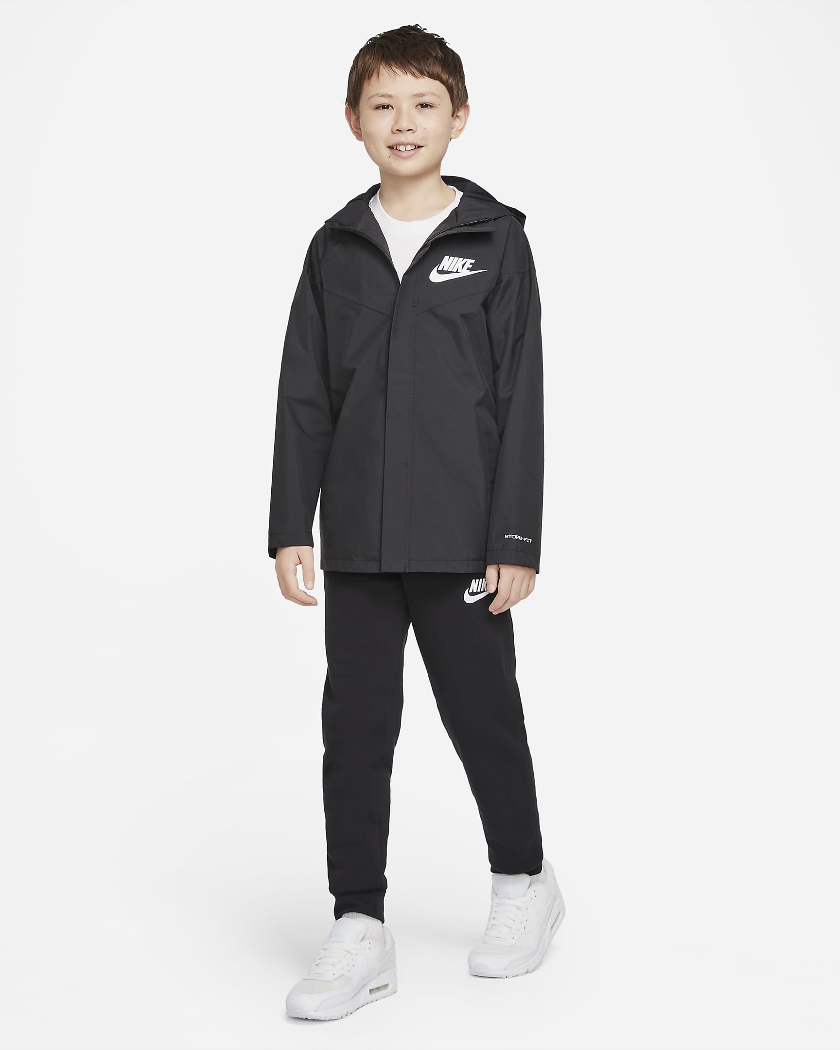 Nike Sportswear Windpuffer Older Kids' (Boys') Storm-FIT Loose Water ...