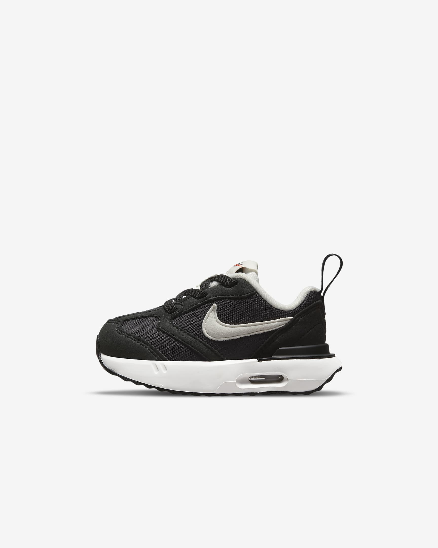 Nike Air Max Dawn Baby/Toddler Shoes - Black/Metallic Silver/Total Orange/Summit White