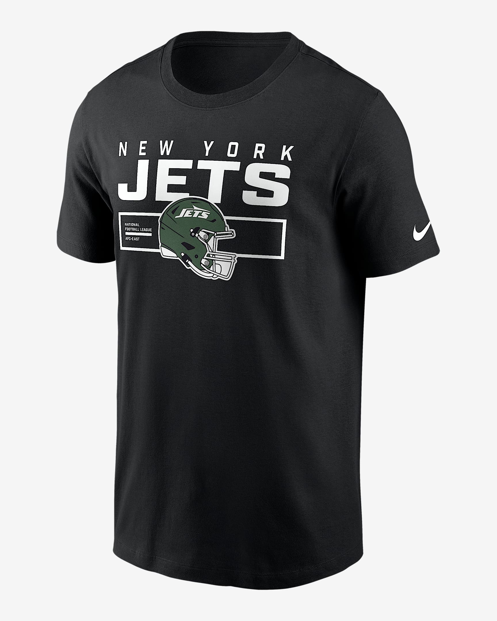 New York Jets Helmet Essential Men's Nike NFL T-Shirt - Black
