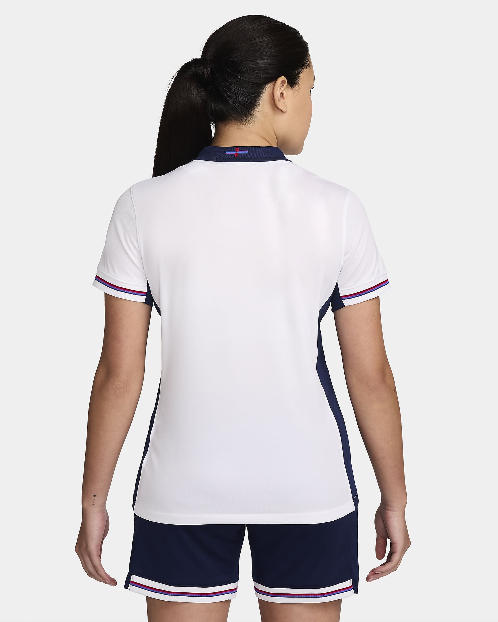 Maglia da calcio replica Nike Dri-FIT Inghilterra (squadra maschile) 2024/25 Stadium da donna – Home - Bianco/Blue Void